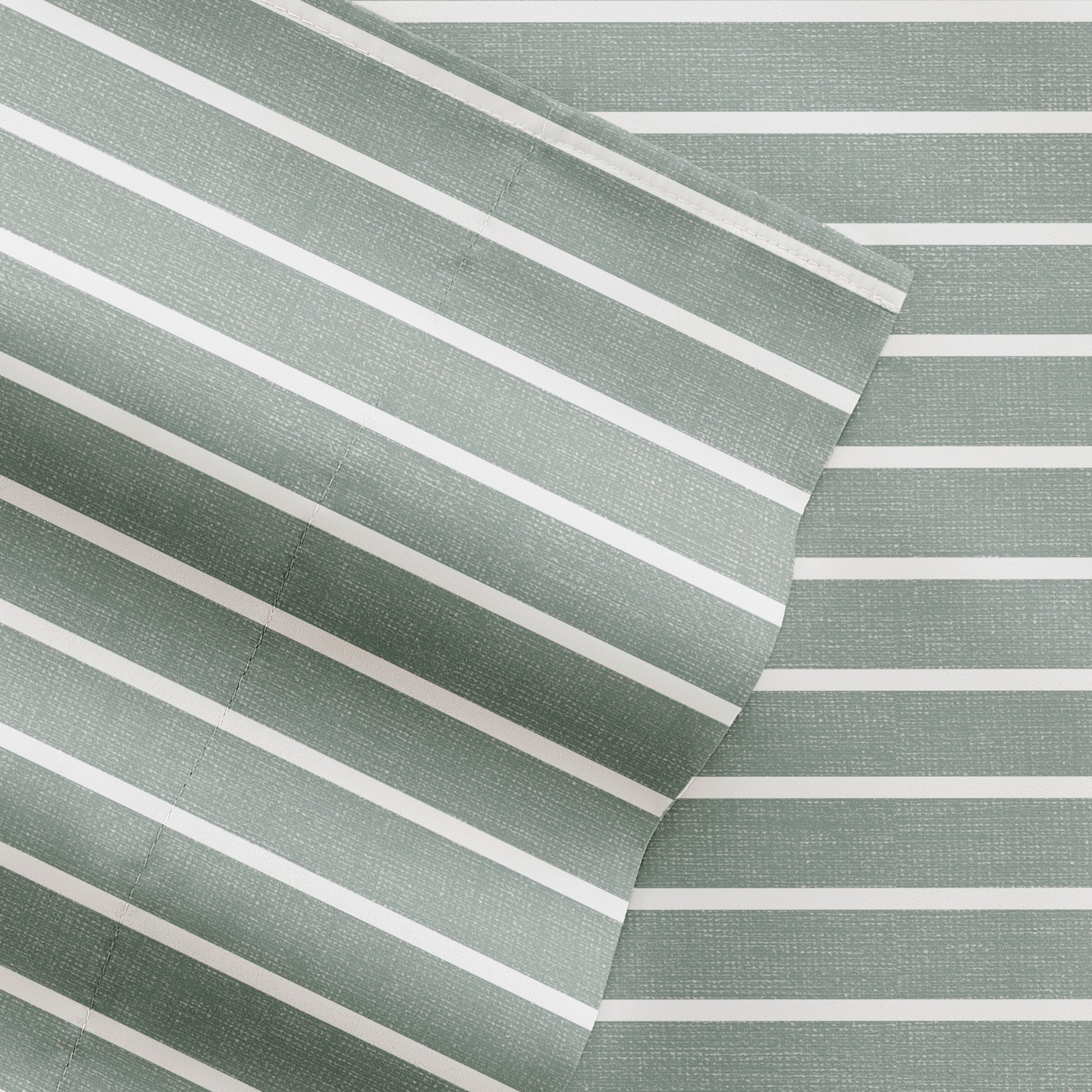 Distressed Awning Stripe 4-Piece Patterned Sheet Set