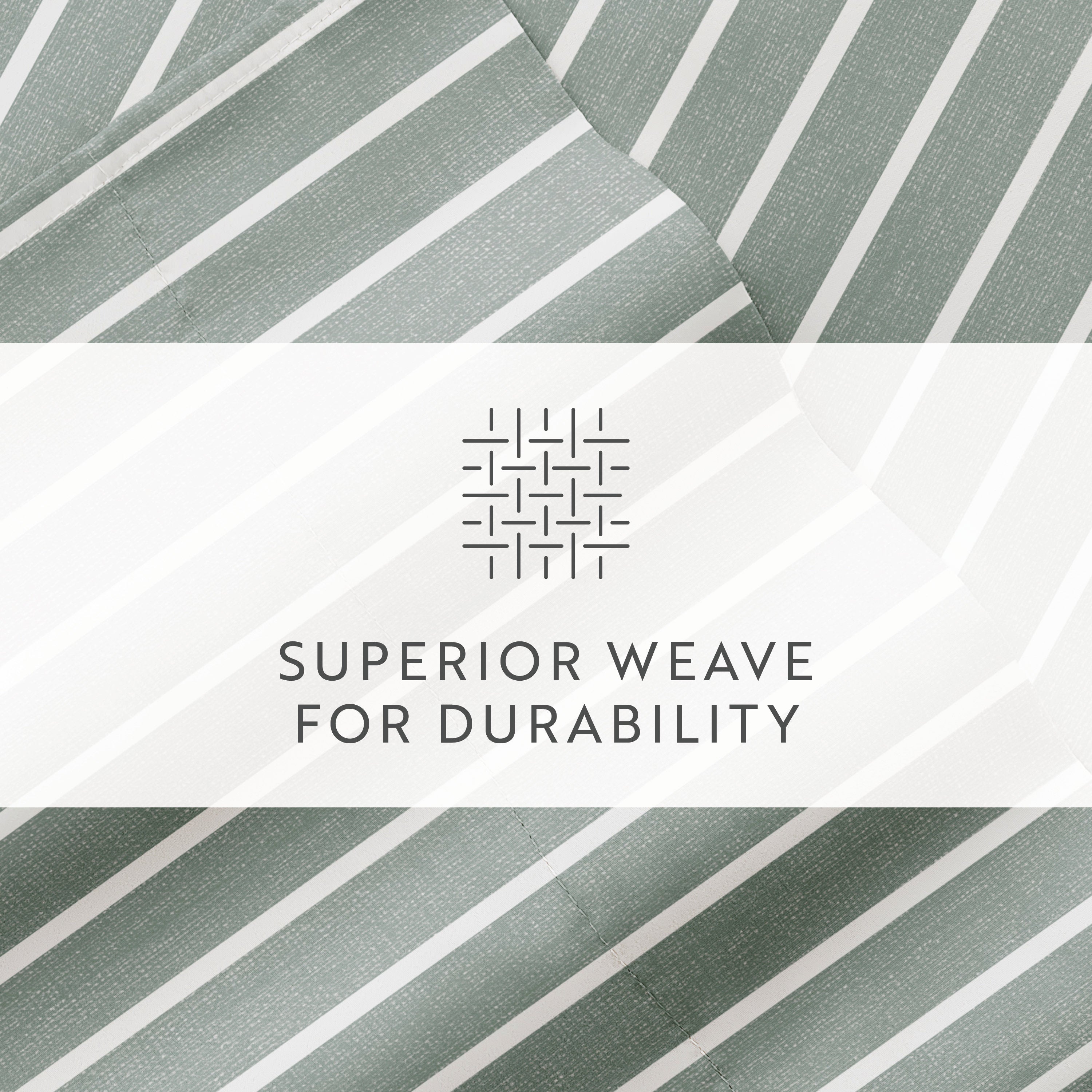 Distressed Awning Stripe 4-Piece Patterned Sheet Set