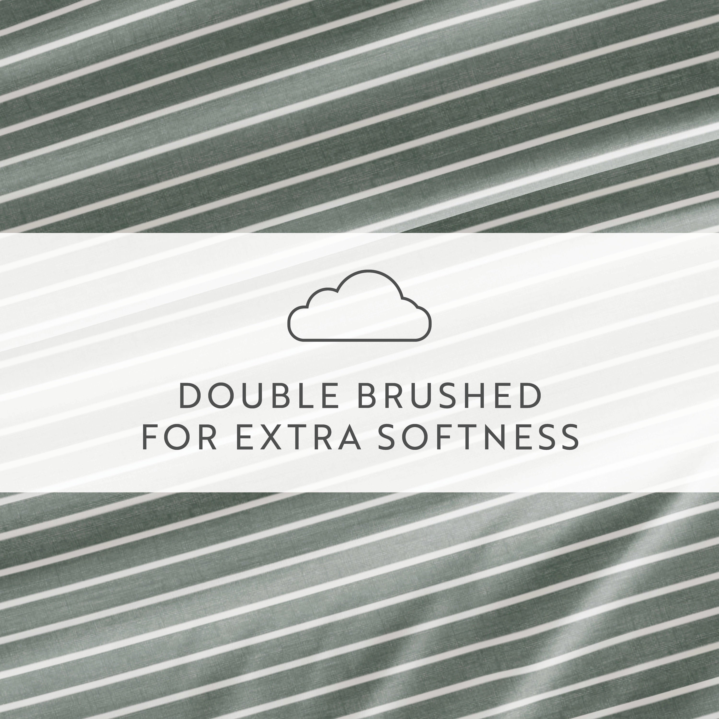 Distressed Awning Stripe 4-Piece Patterned Sheet Set