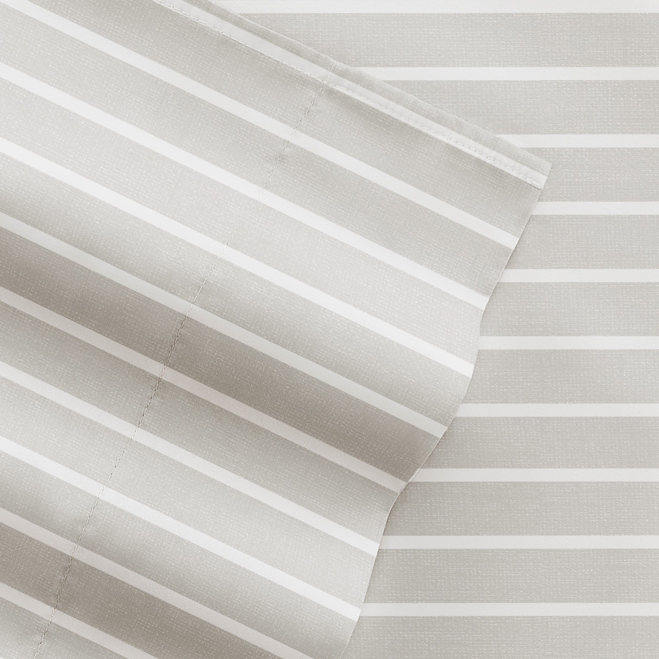 Distressed Awning Stripe 4-Piece Patterned Sheet Set