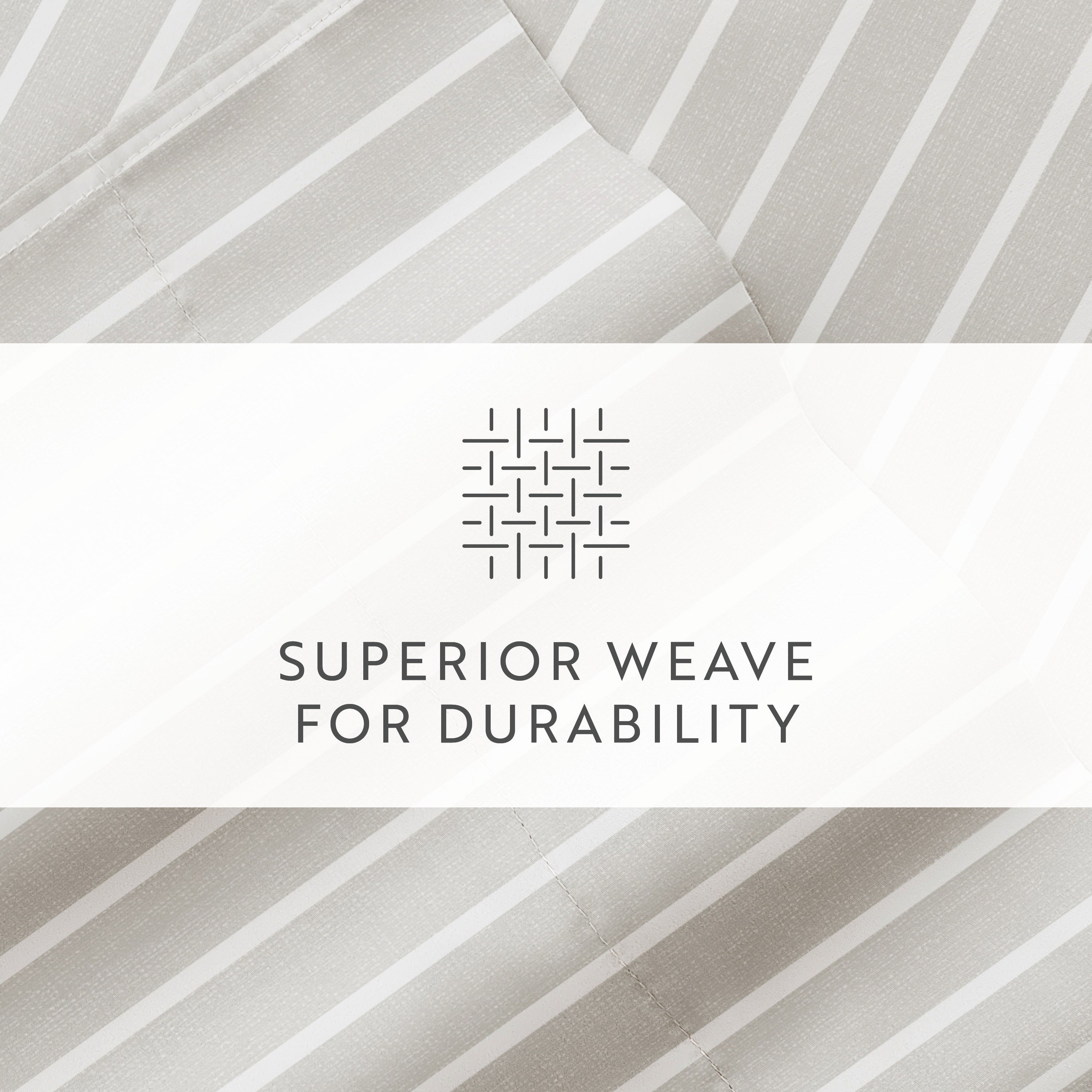 Distressed Awning Stripe 4-Piece Patterned Sheet Set