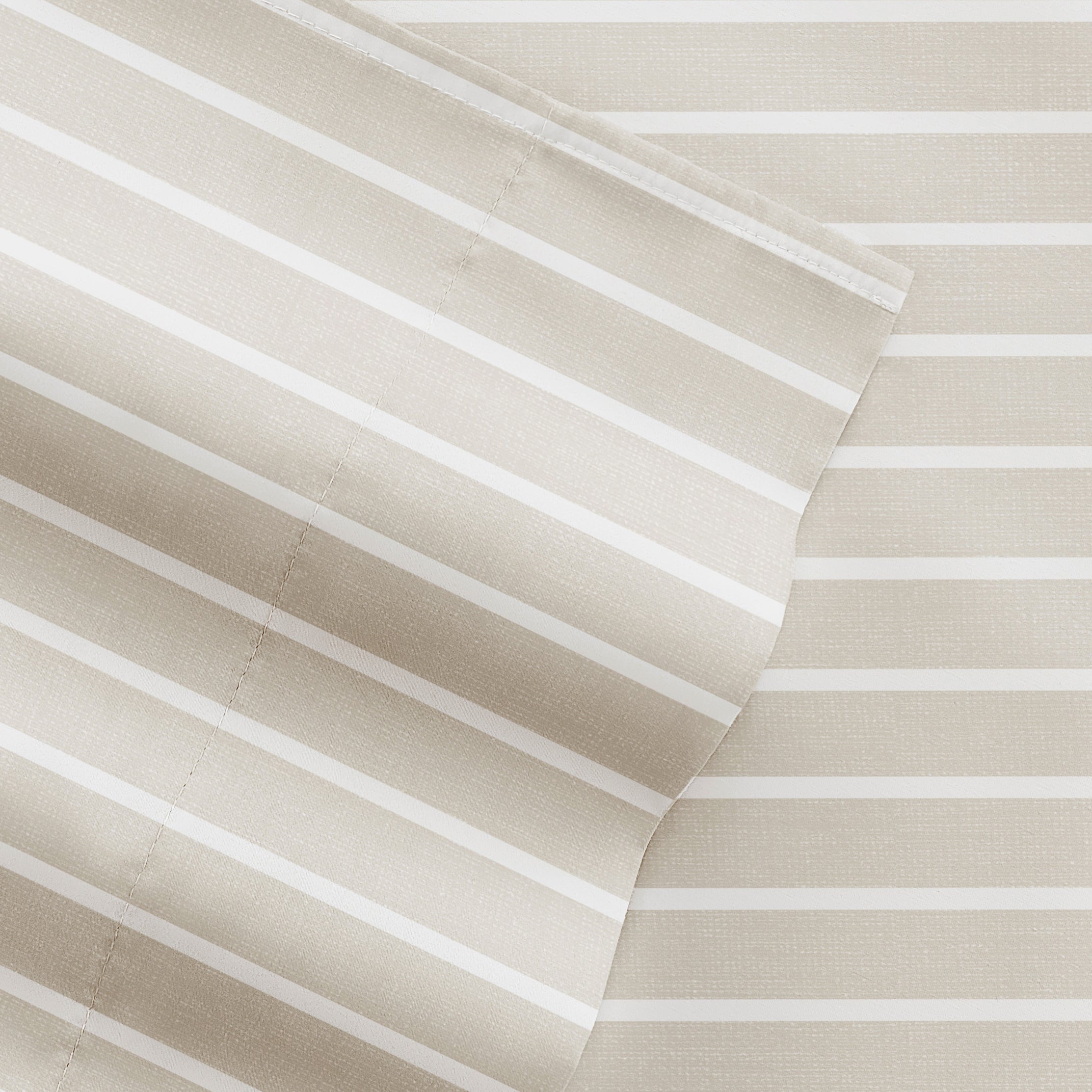 Distressed Awning Stripe 4-Piece Patterned Sheet Set