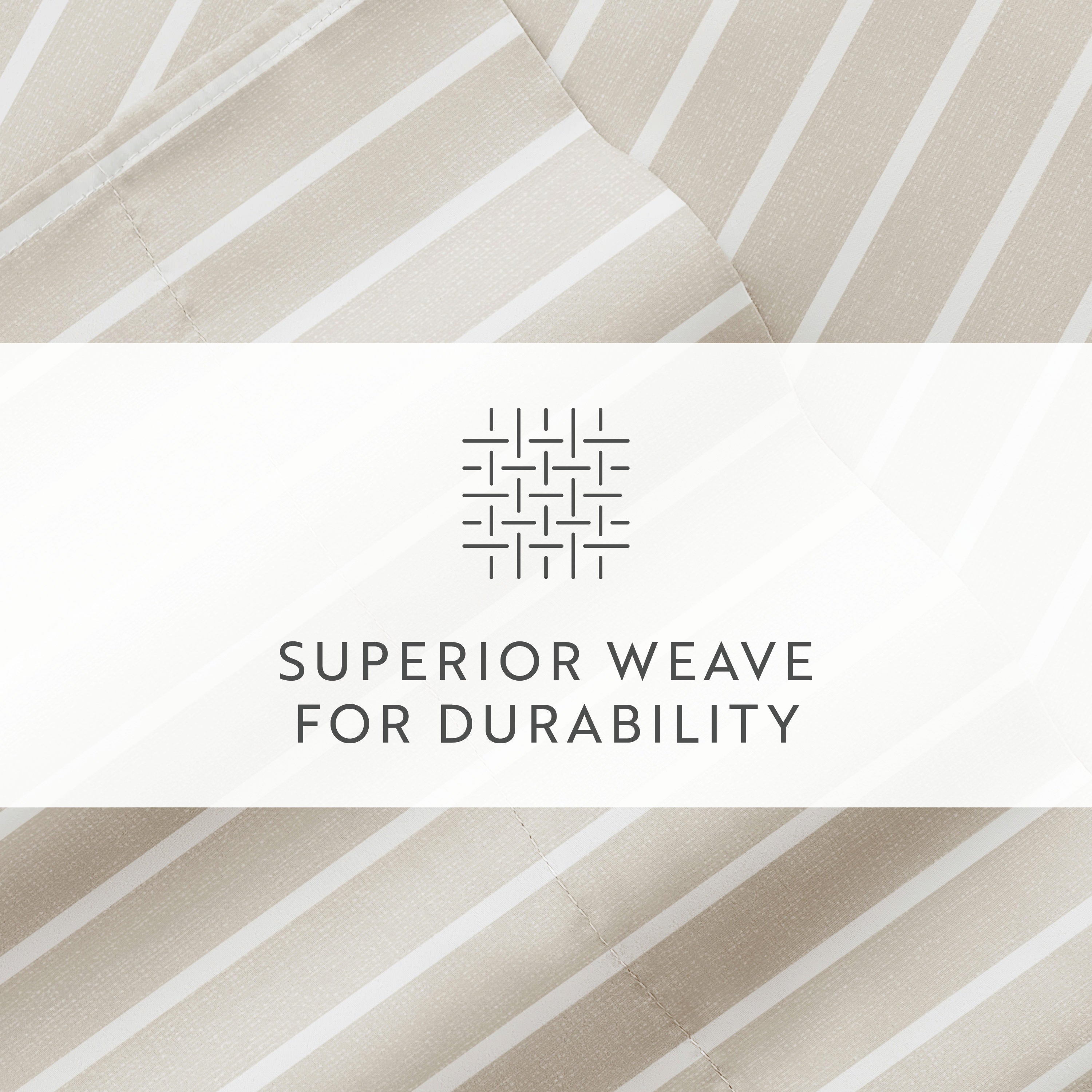 Distressed Awning Stripe 4-Piece Patterned Sheet Set