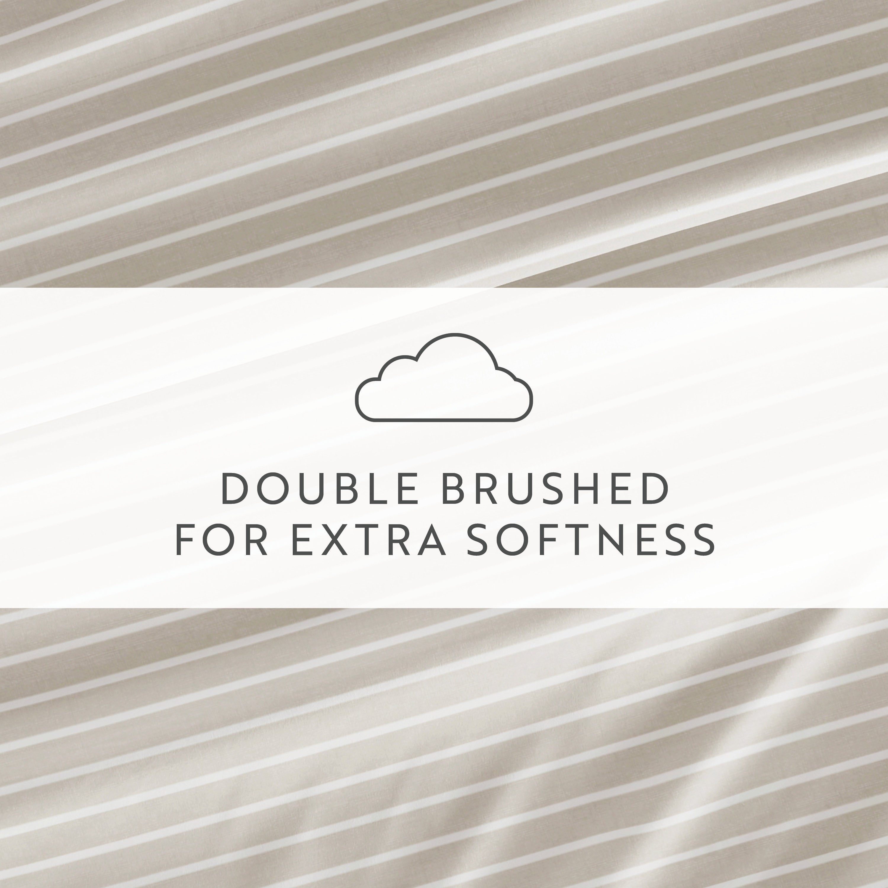 Distressed Awning Stripe 4-Piece Patterned Sheet Set