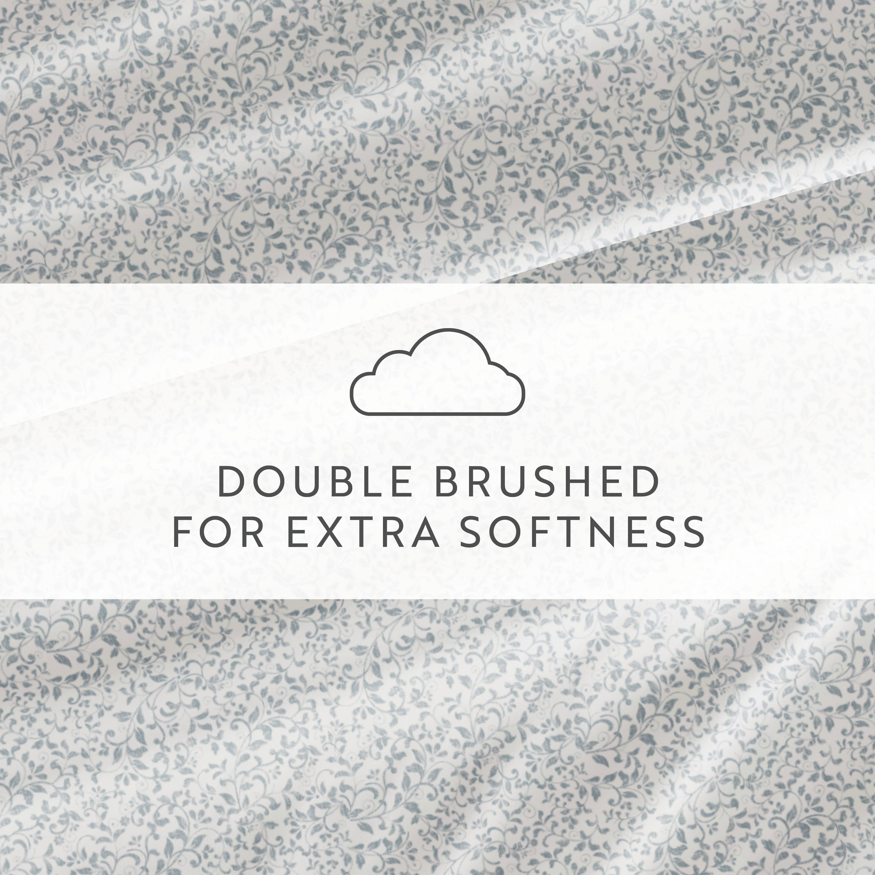 Distressed Vine 4-Piece Patterned Sheet Set