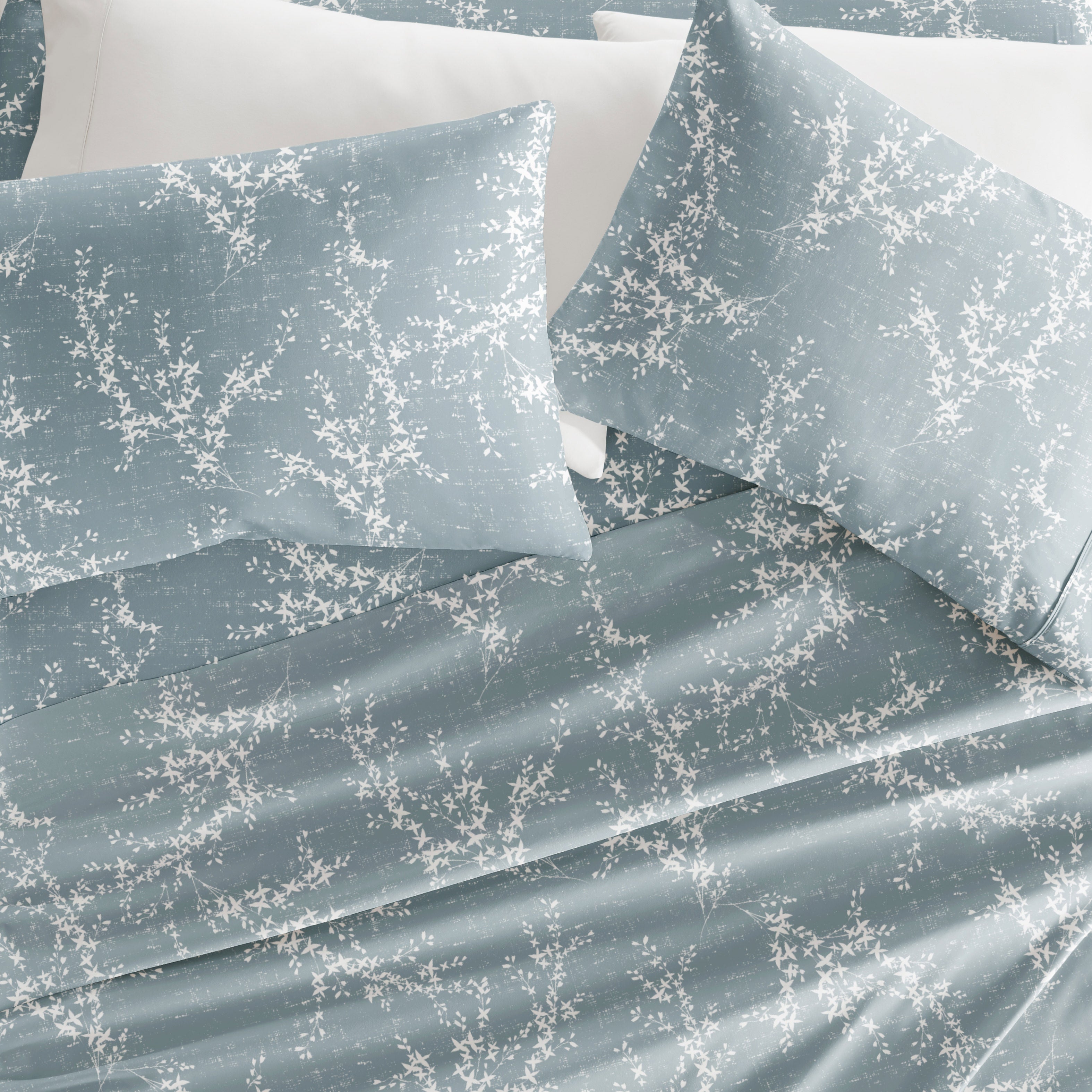 Distressed Willow 4-Piece Patterned Sheet Set