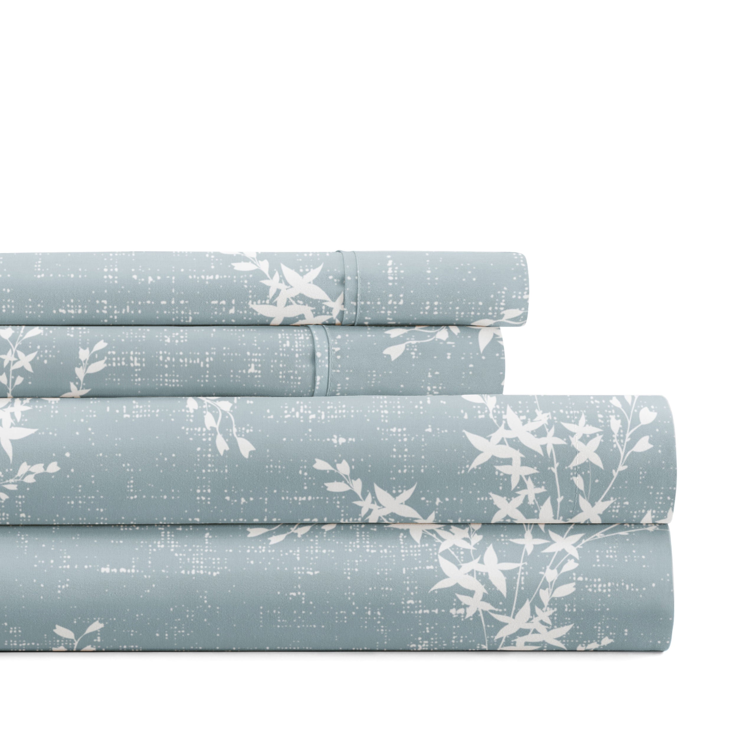 Distressed Willow 4-Piece Patterned Sheet Set