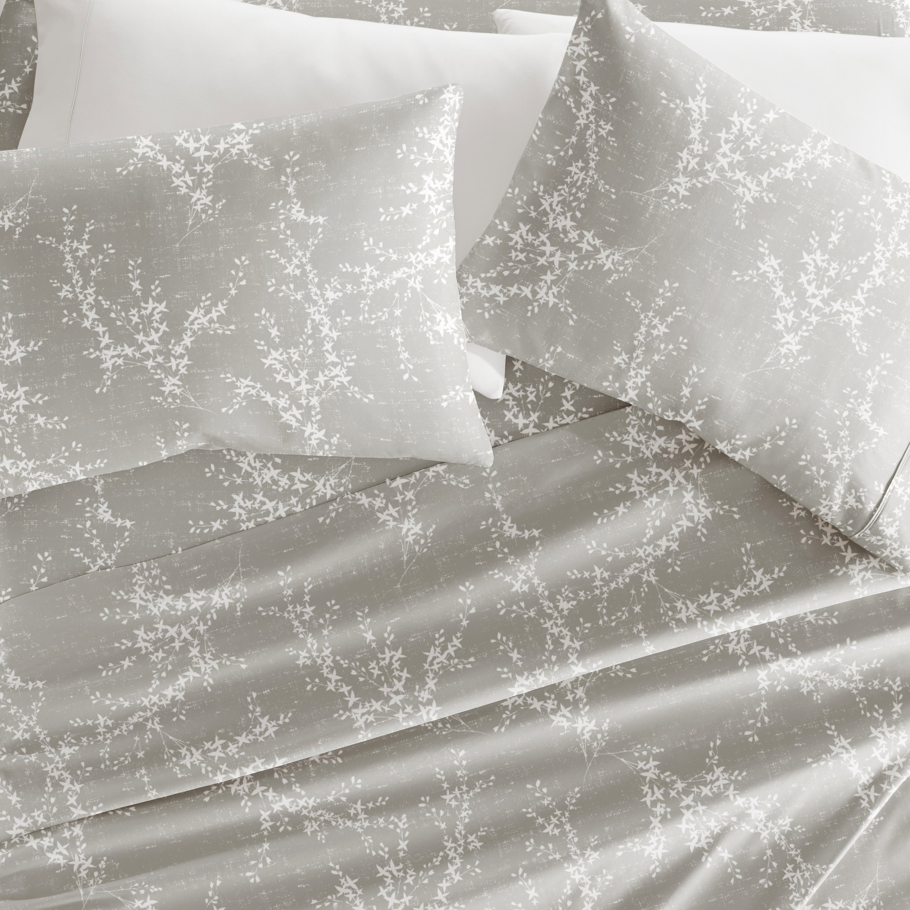Distressed Willow 4-Piece Patterned Sheet Set