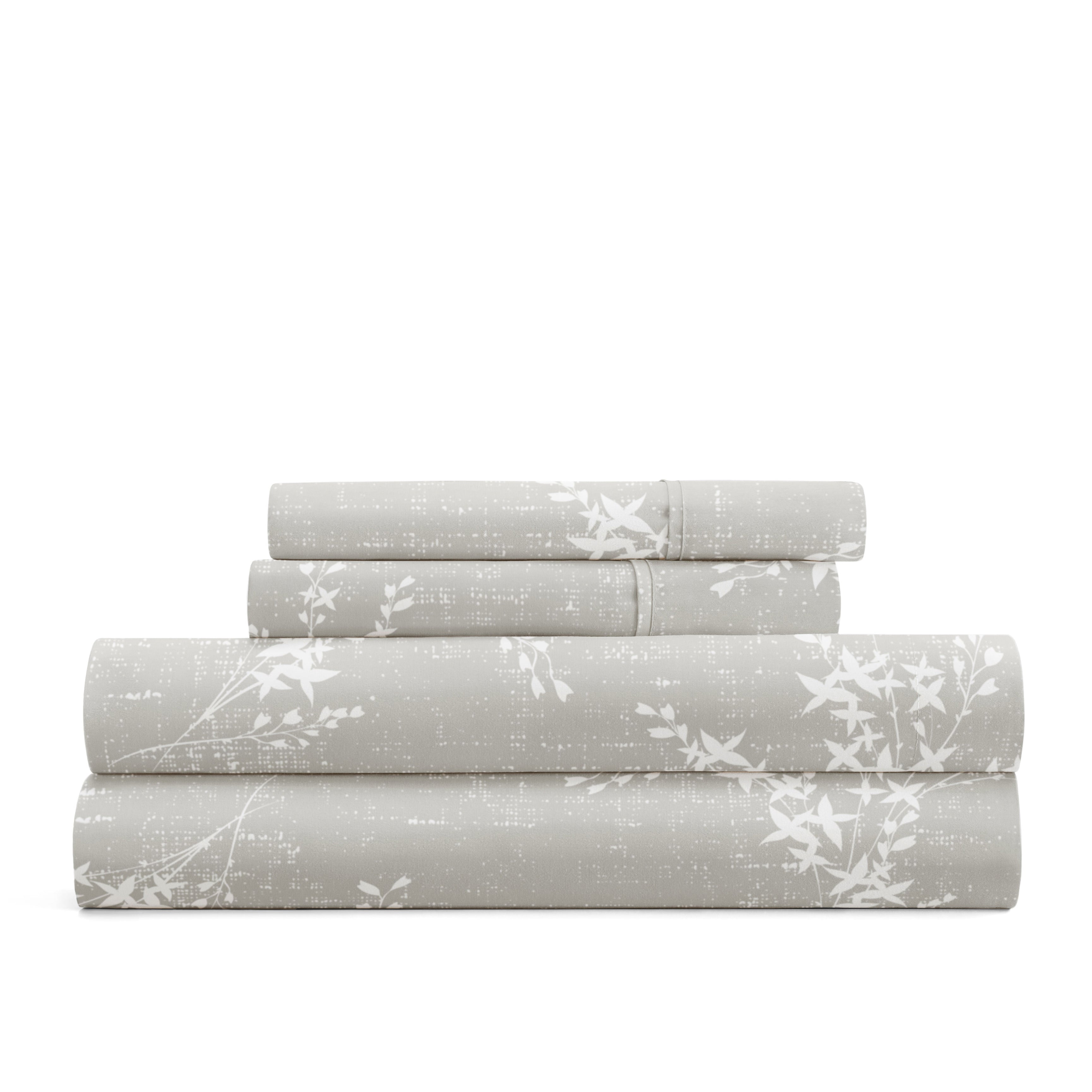 Distressed Willow 4-Piece Patterned Sheet Set
