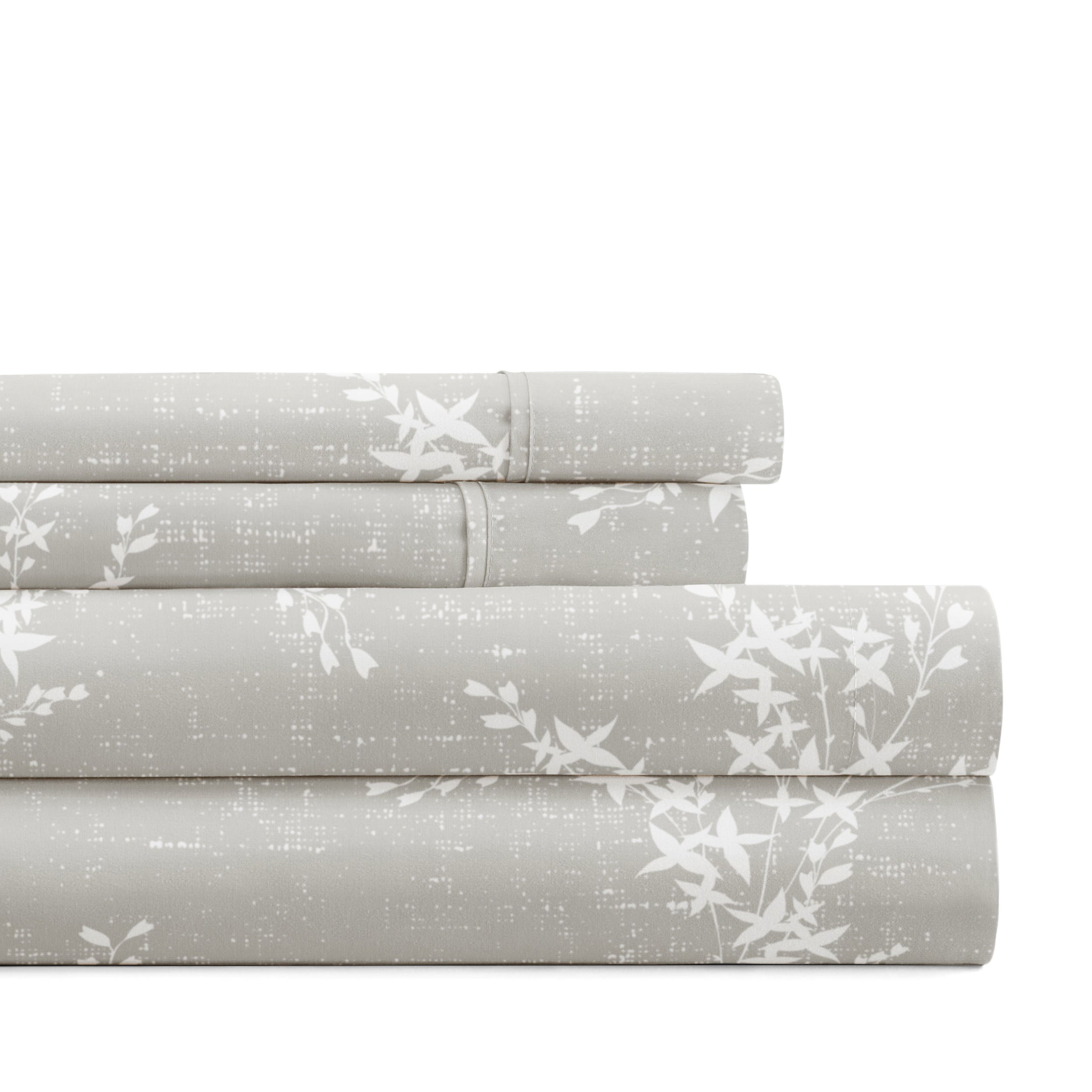 Distressed Willow 4-Piece Patterned Sheet Set