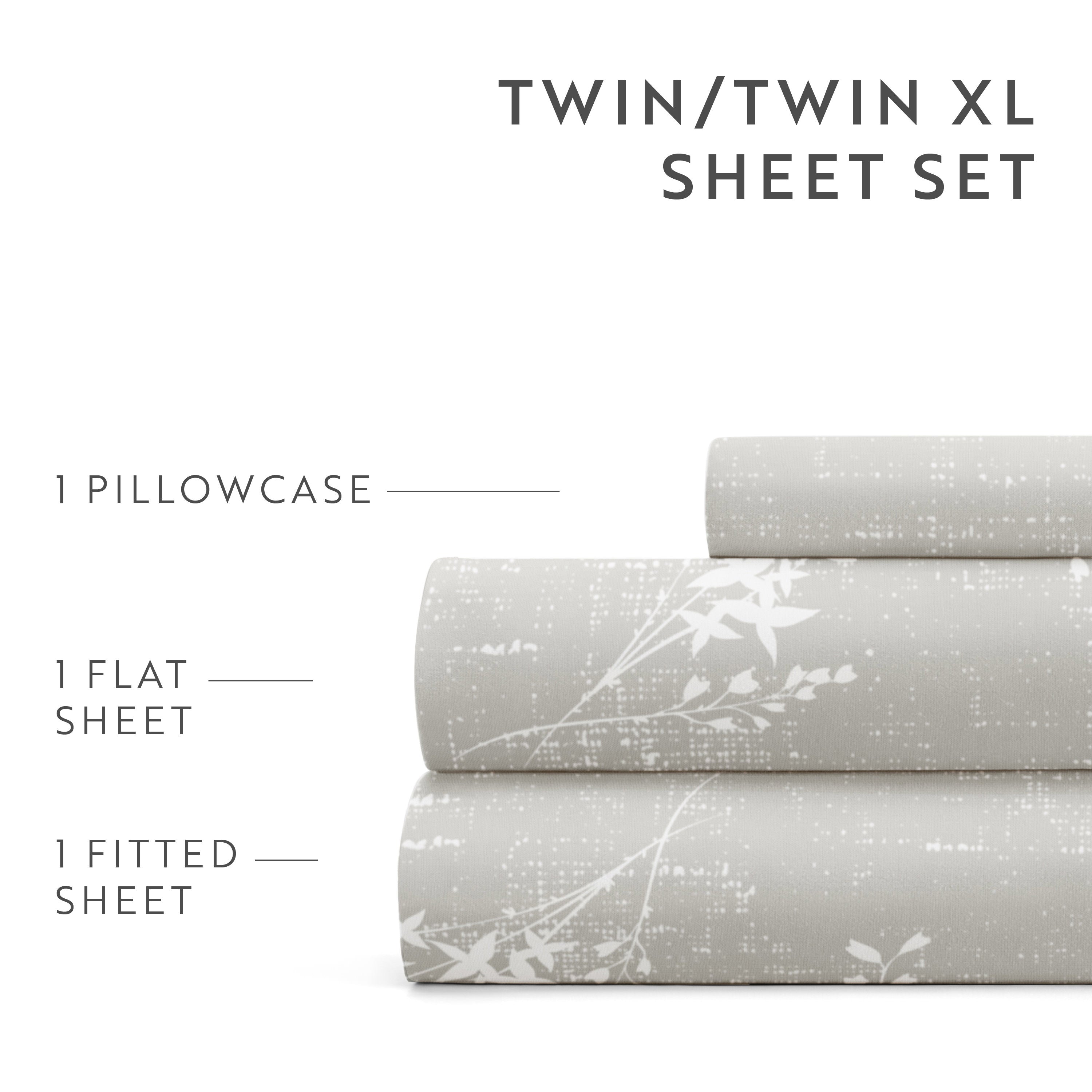 Distressed Willow 4-Piece Patterned Sheet Set