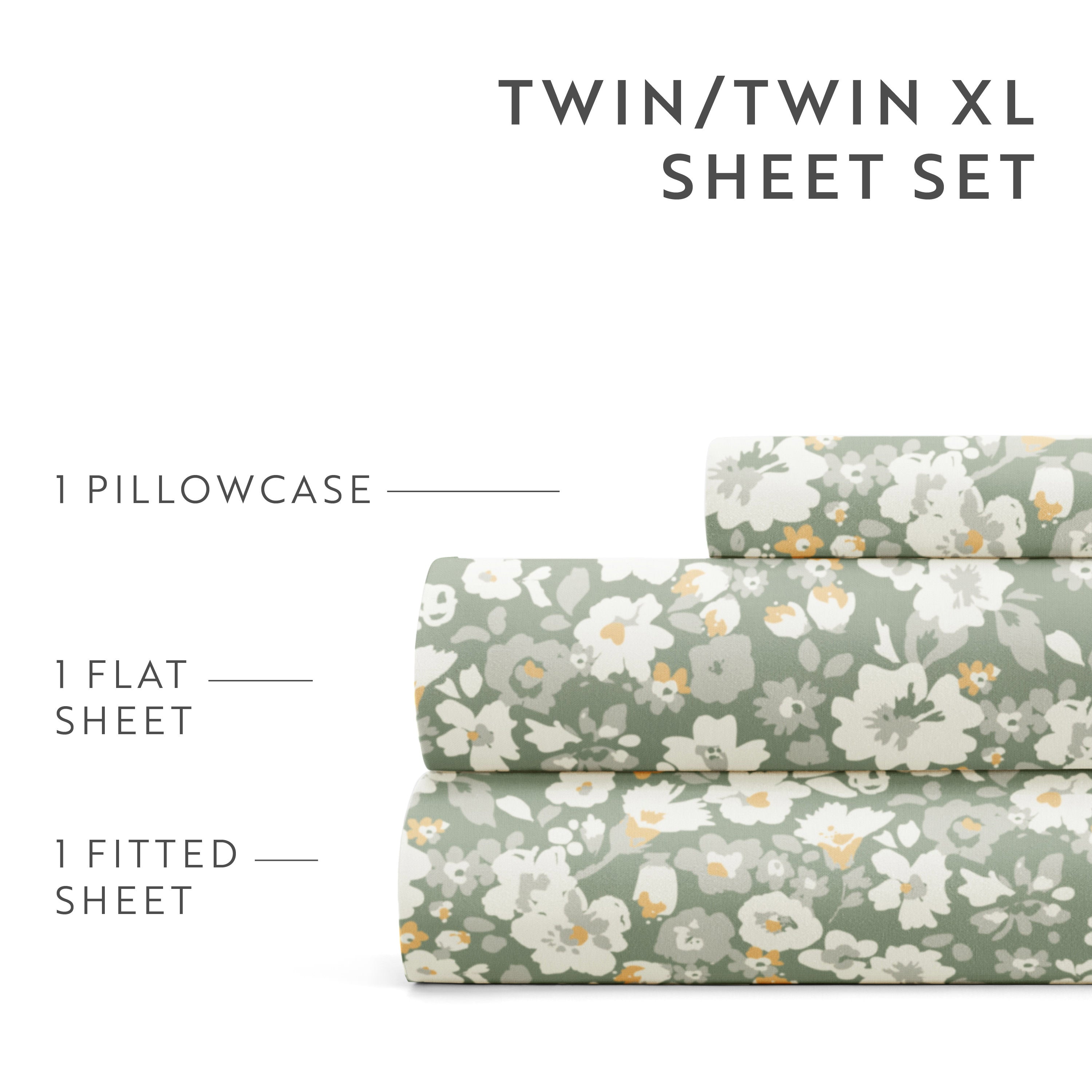 Floral Dream 4-Piece Patterned Sheet Set