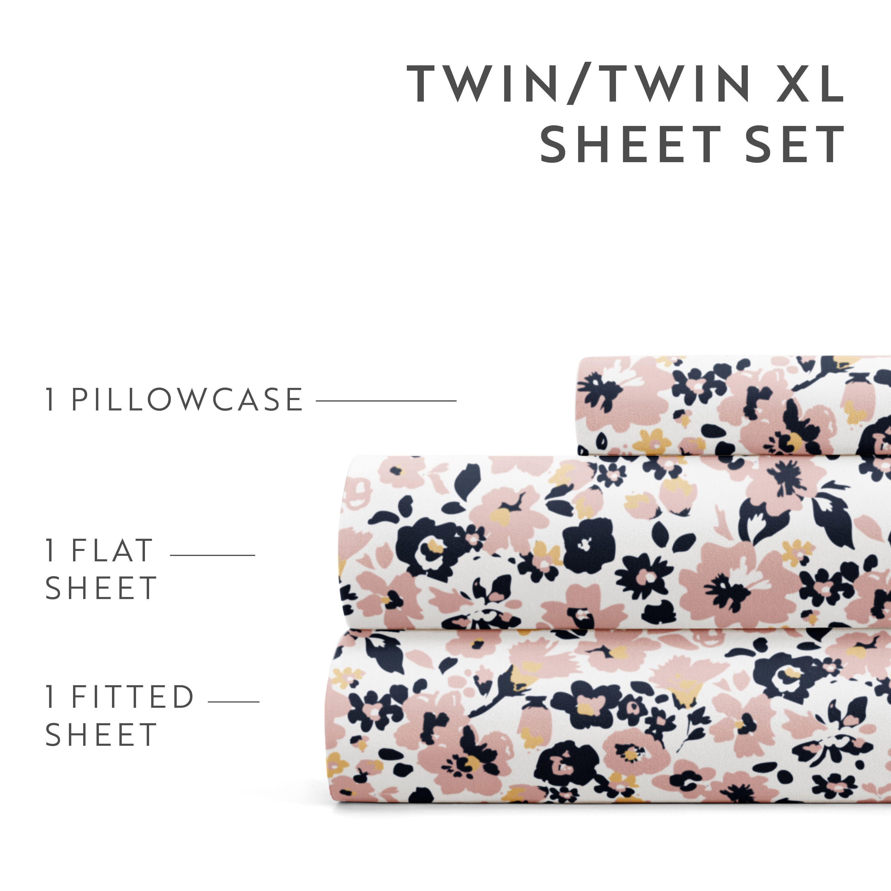 Floral Dream 4-Piece Patterned Sheet Set