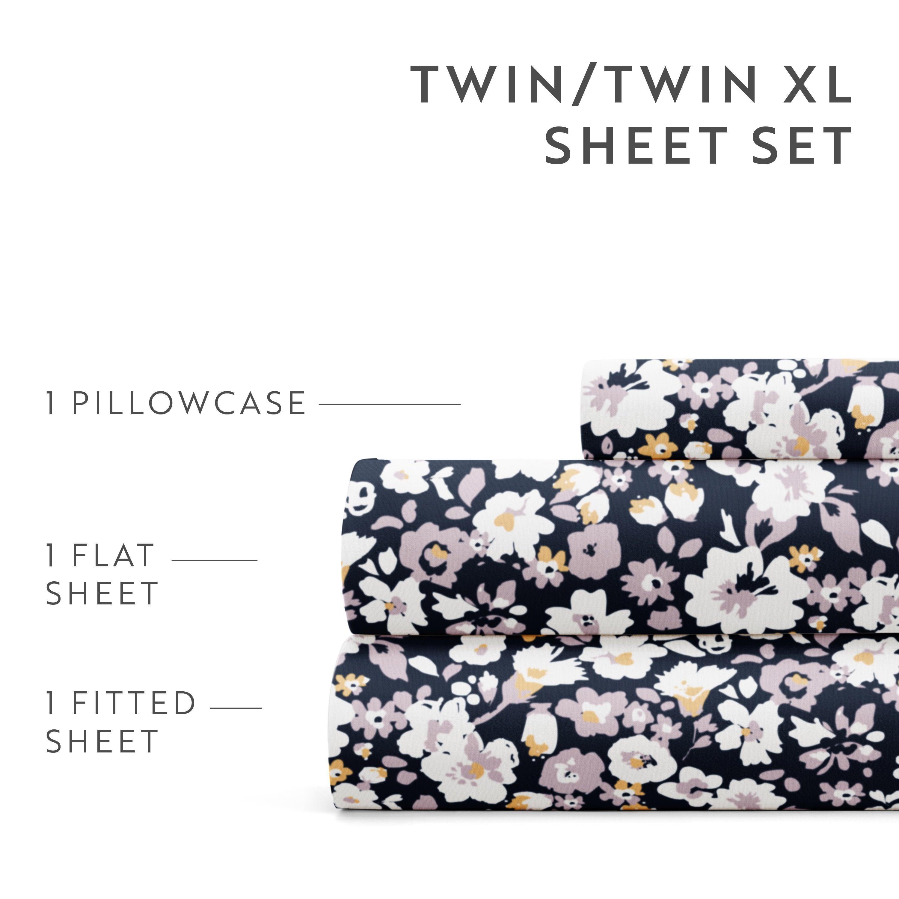 Floral Dream 4-Piece Patterned Sheet Set