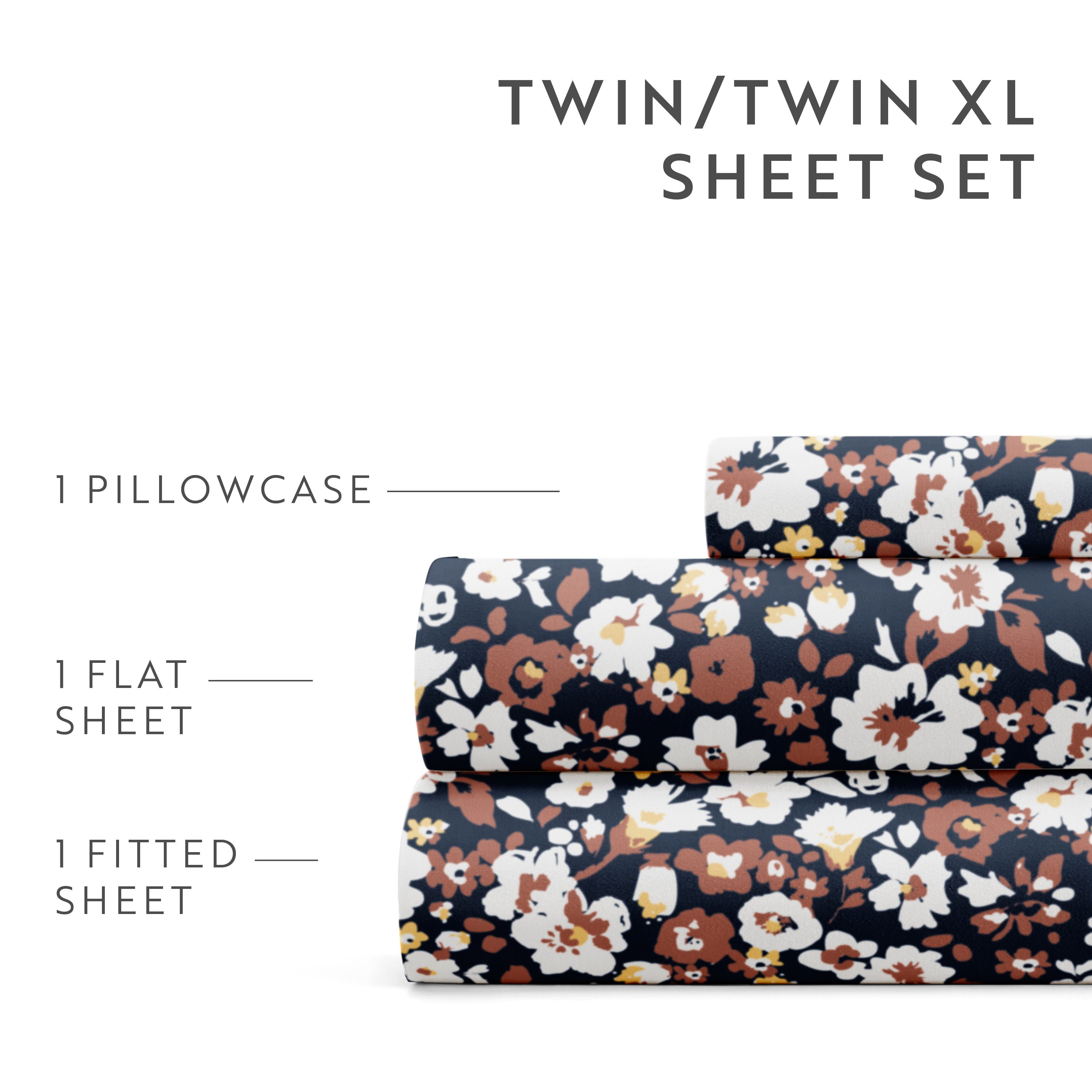 Floral Dream 4-Piece Patterned Sheet Set