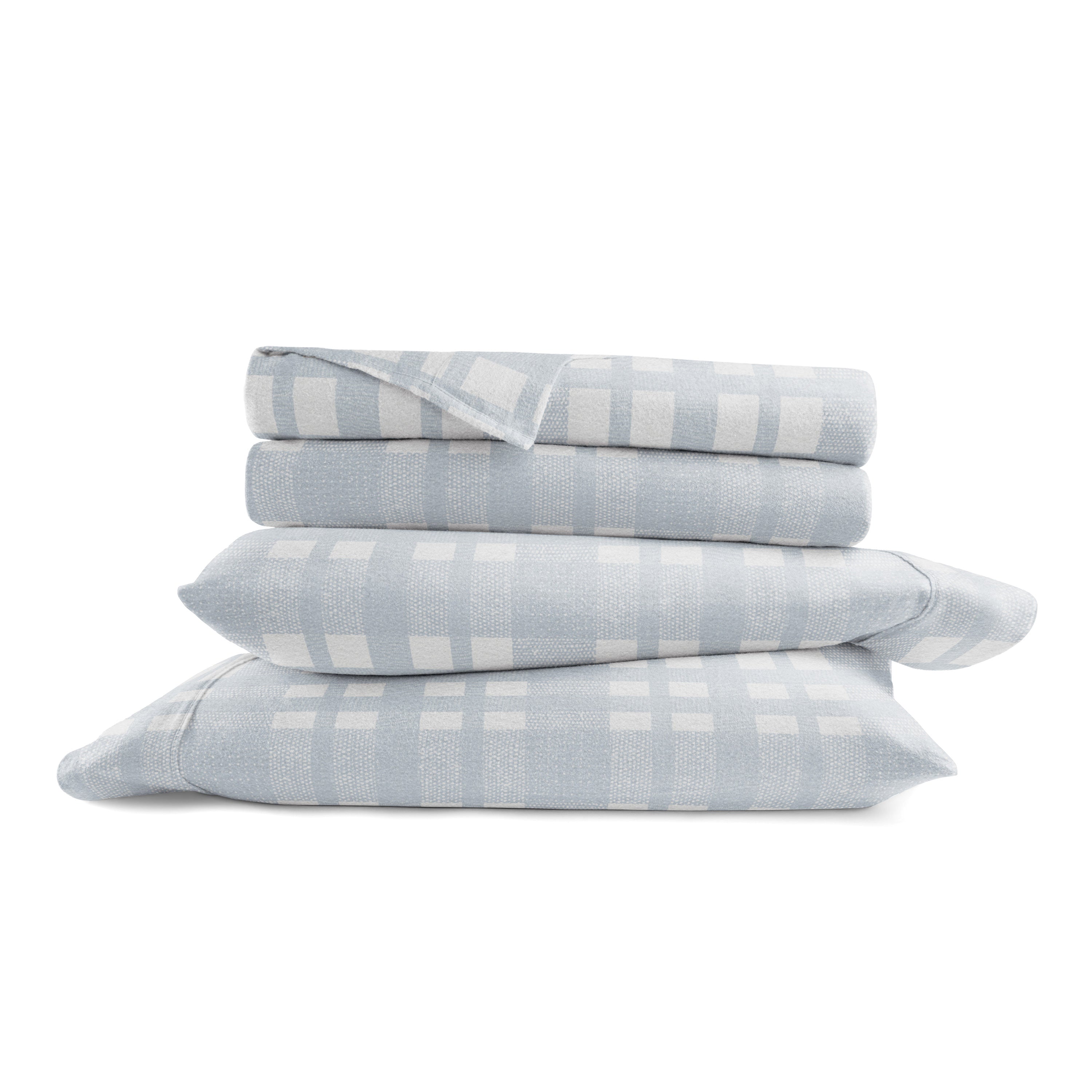 Woven 4-Piece 100% Cotton Flannel Sheet Set