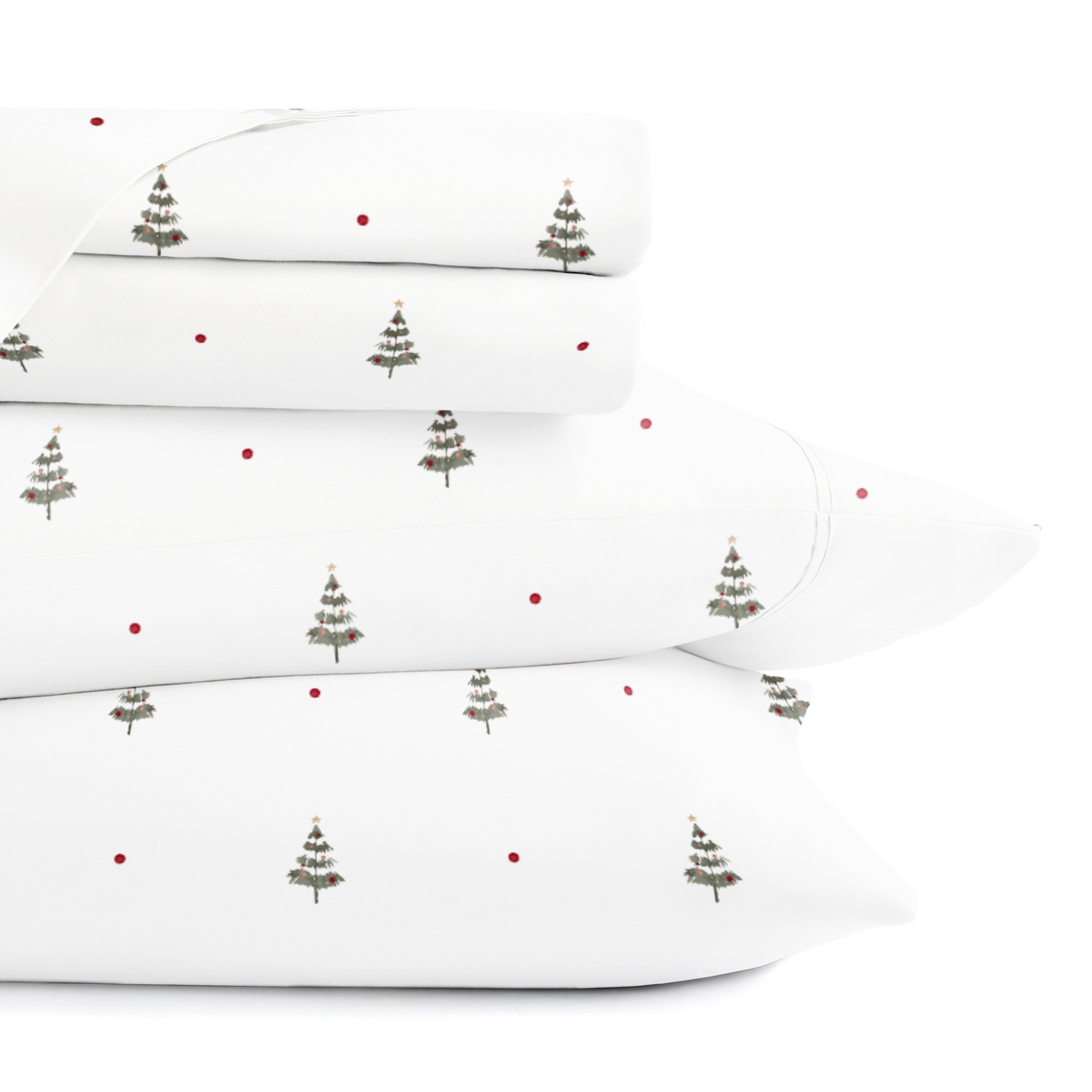 Christmas Tree 4-Piece Patterned Sheet Set