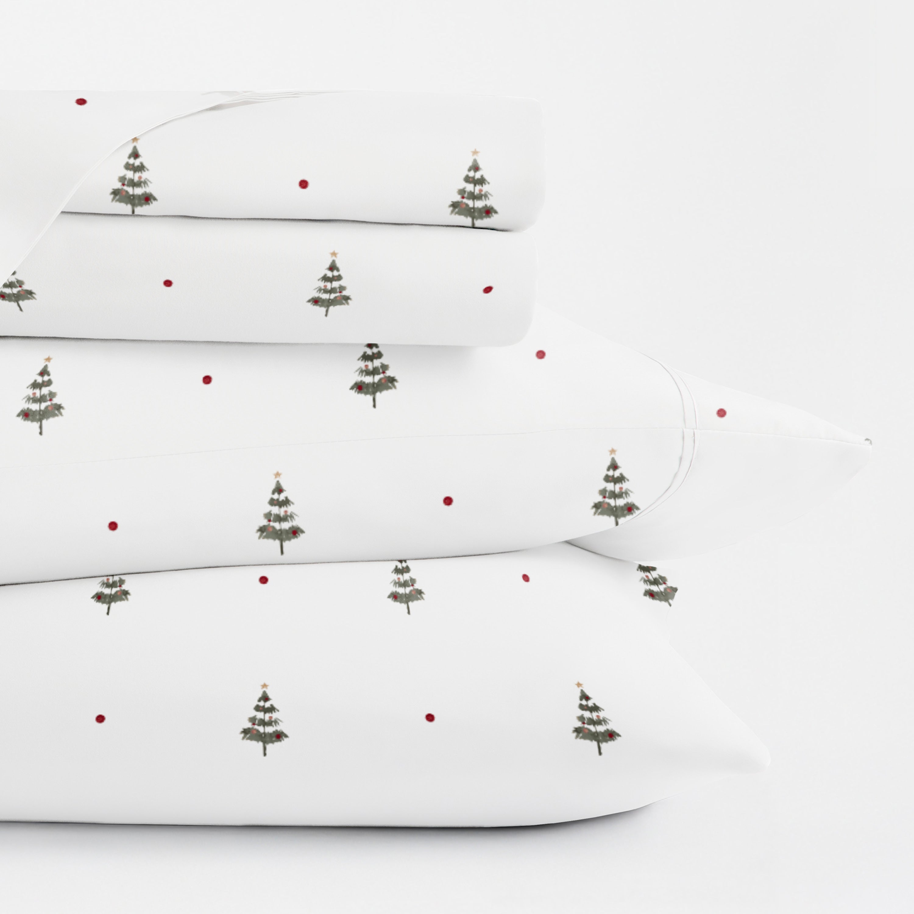 Christmas Tree 4-Piece Patterned Sheet Set