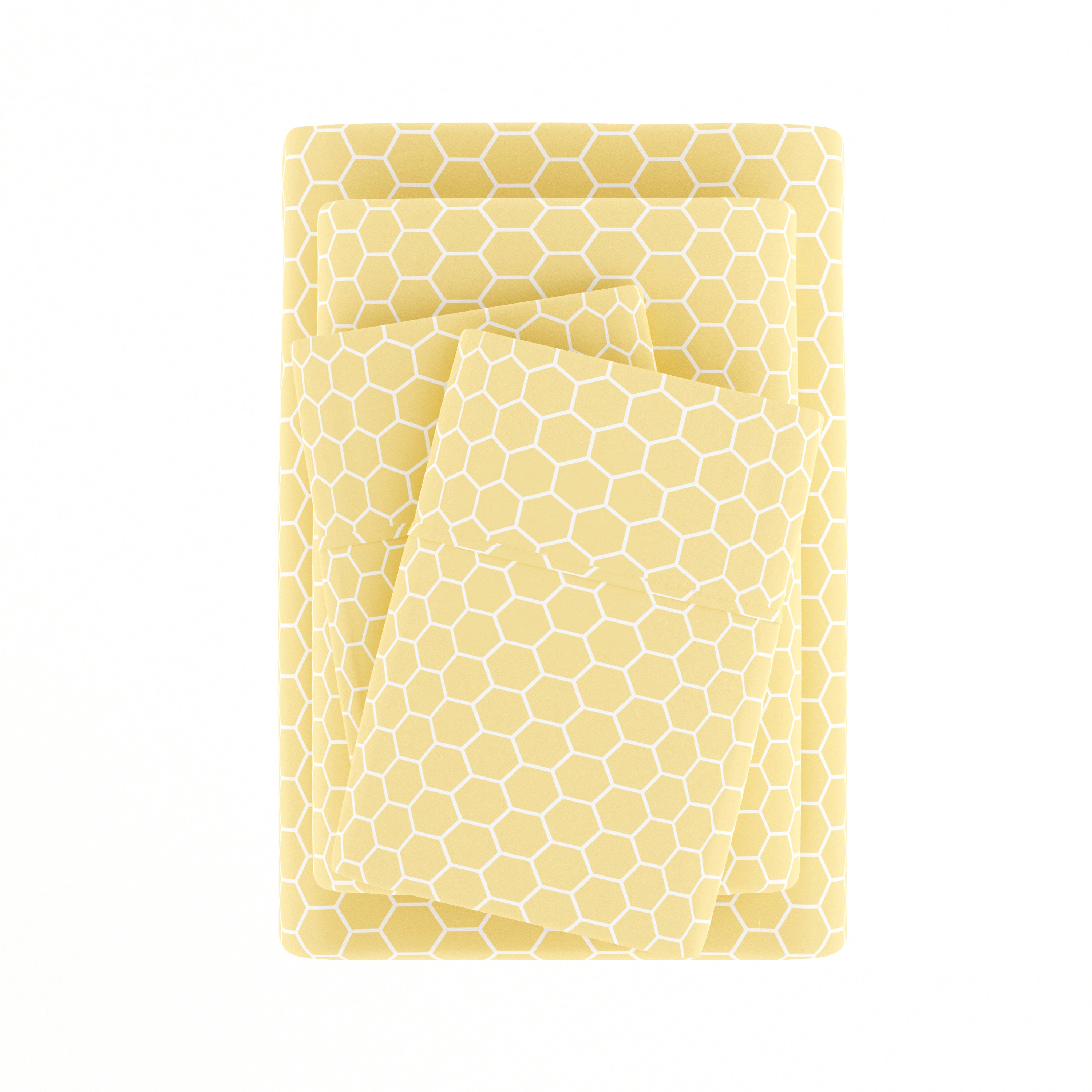 Honeycomb 4-Piece Patterned Sheet Set