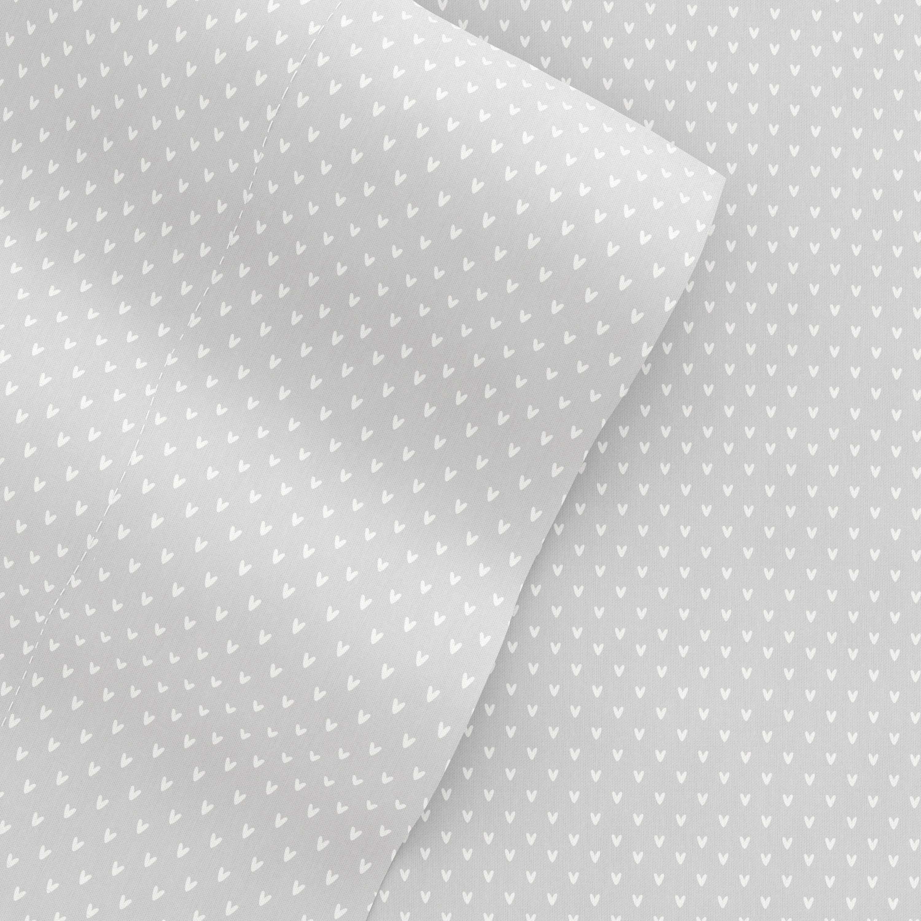 My Heart 4-Piece Patterned Sheet Set