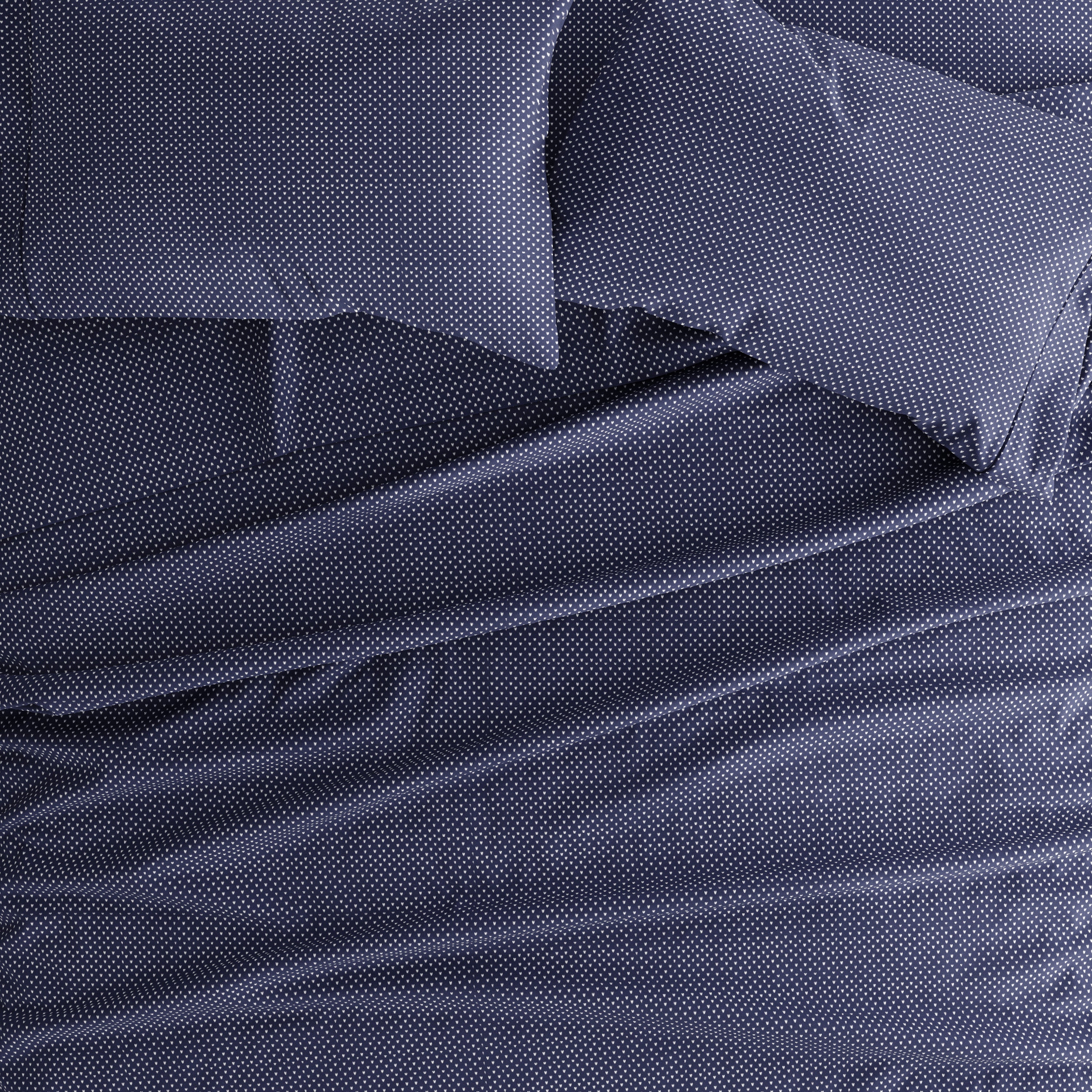 My Heart 4-Piece Patterned Sheet Set