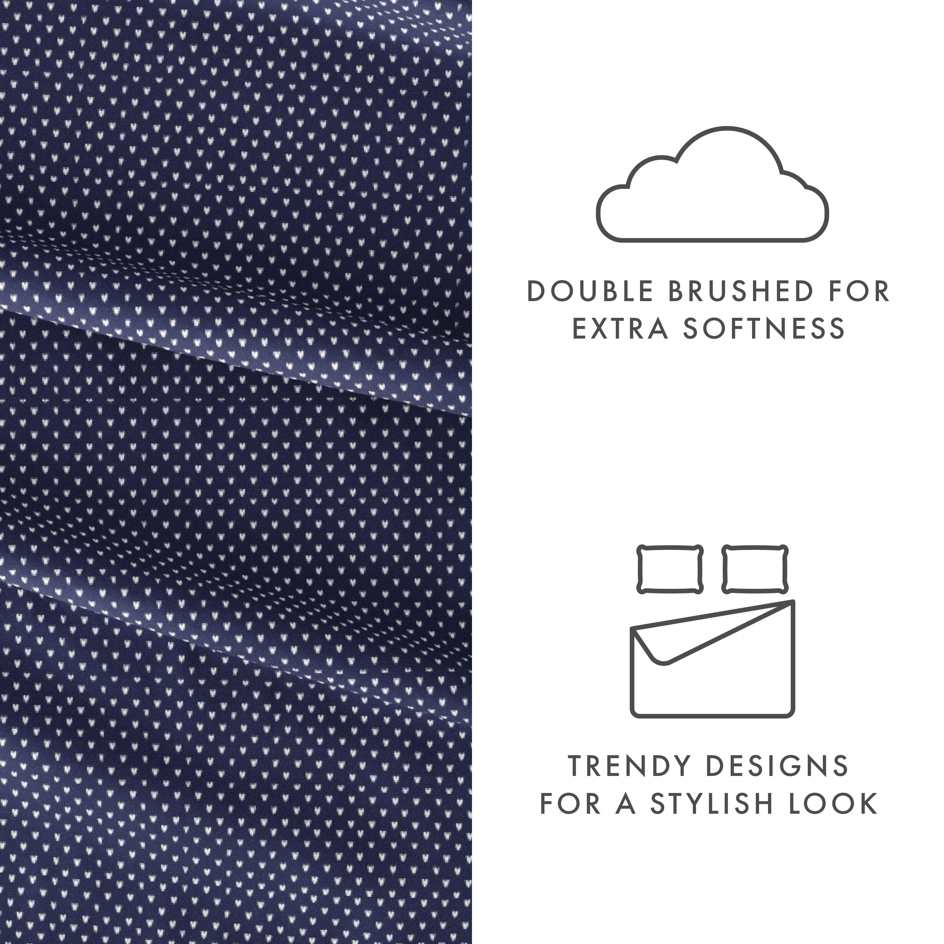 My Heart 4-Piece Patterned Sheet Set