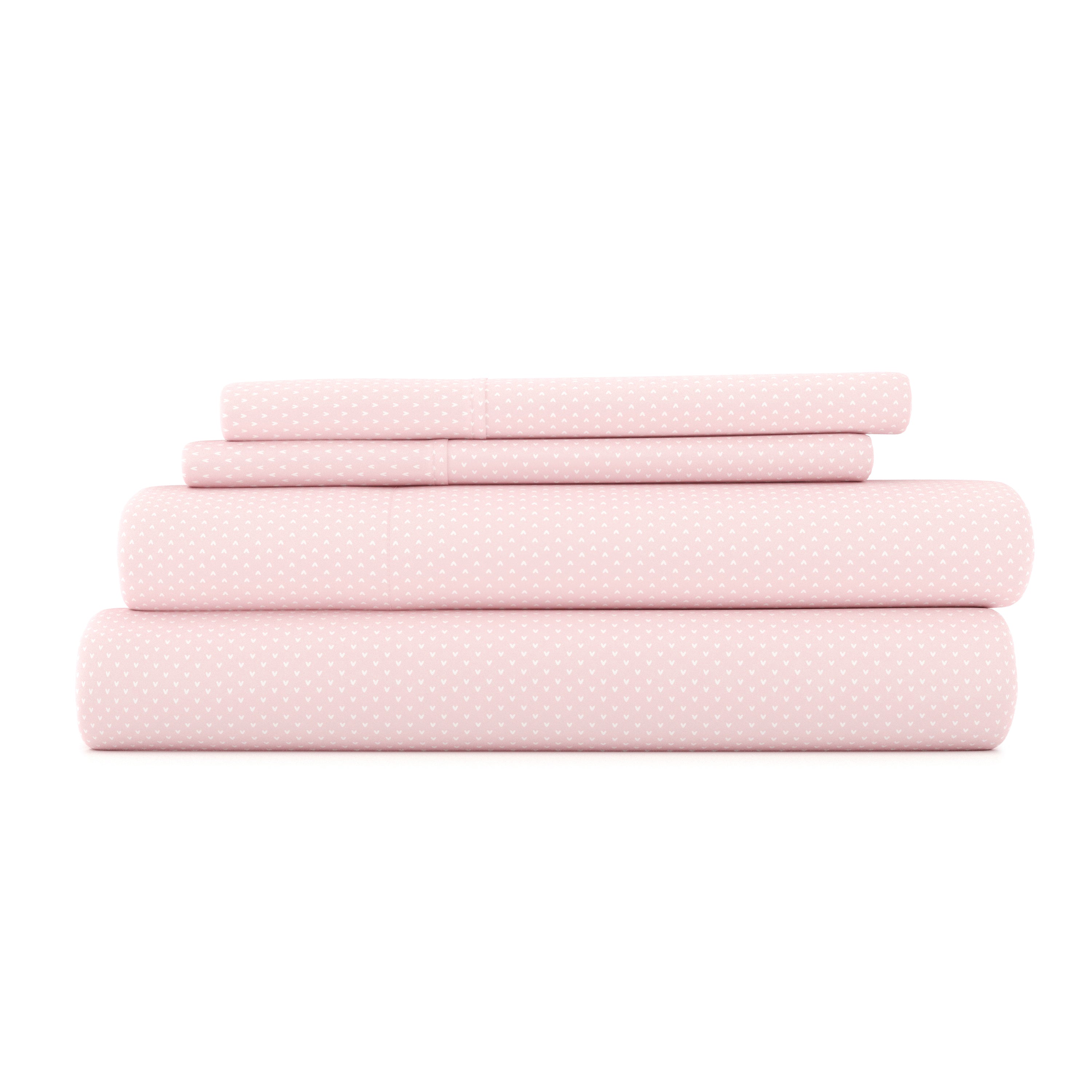 My Heart 4-Piece Patterned Sheet Set