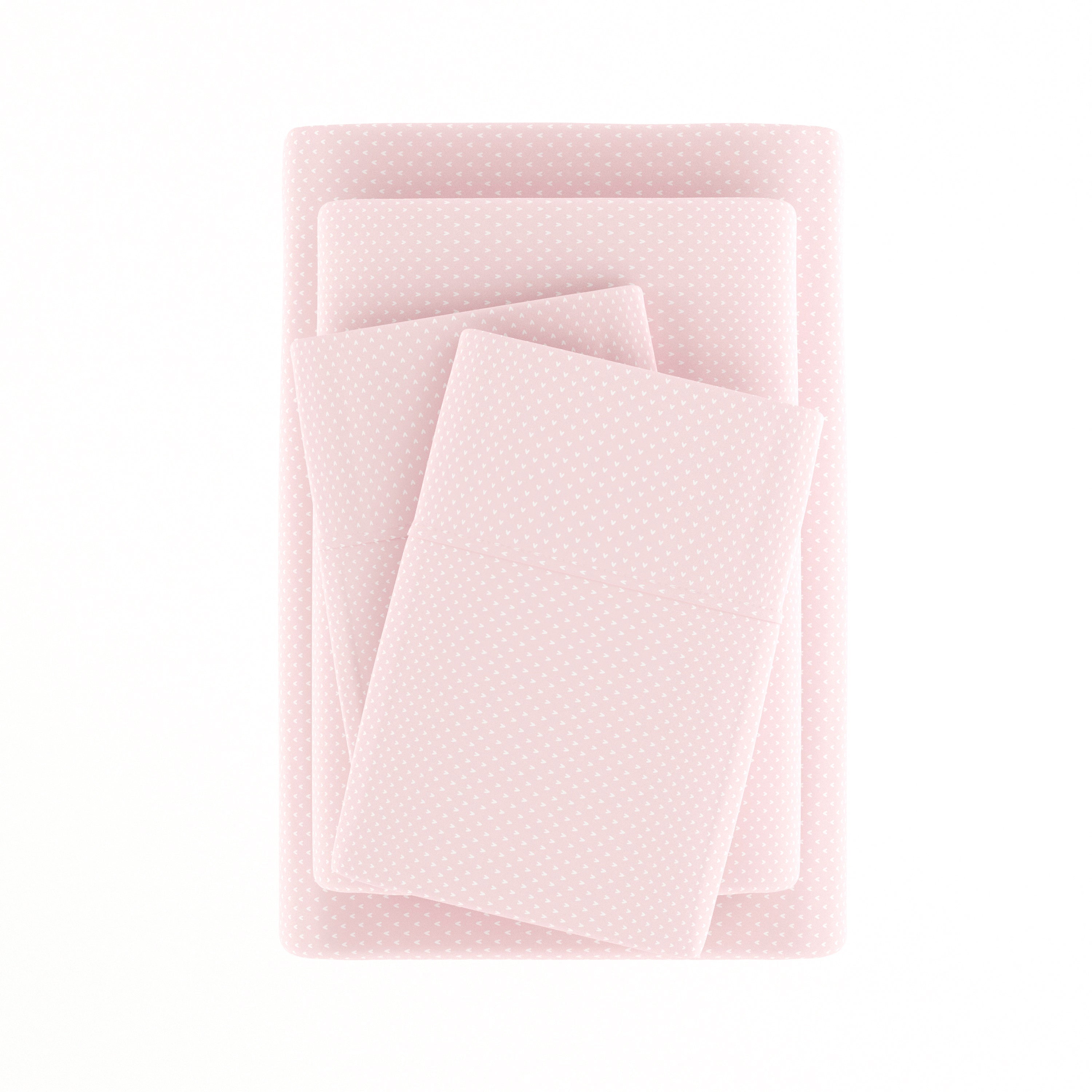 My Heart 4-Piece Patterned Sheet Set