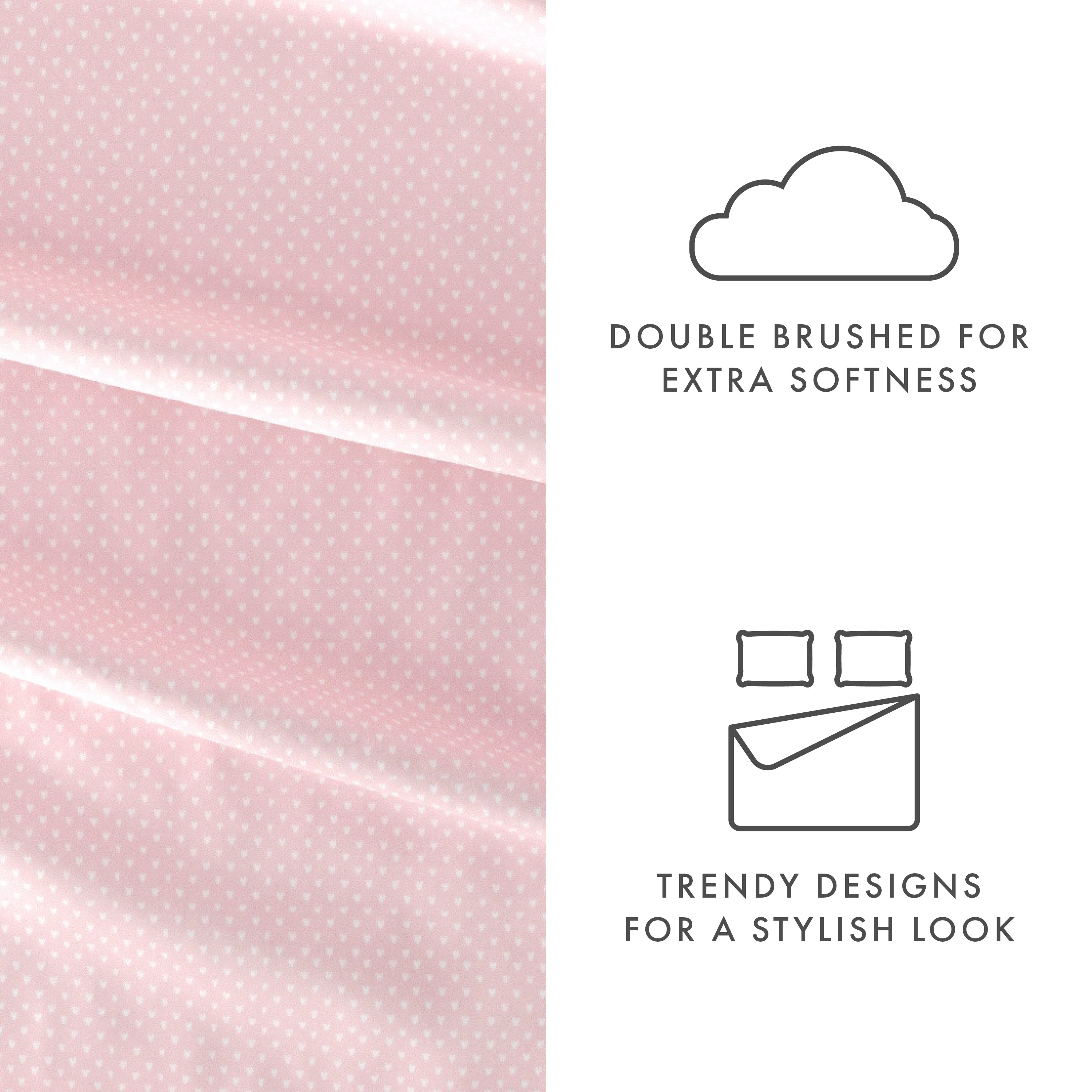 My Heart 4-Piece Patterned Sheet Set