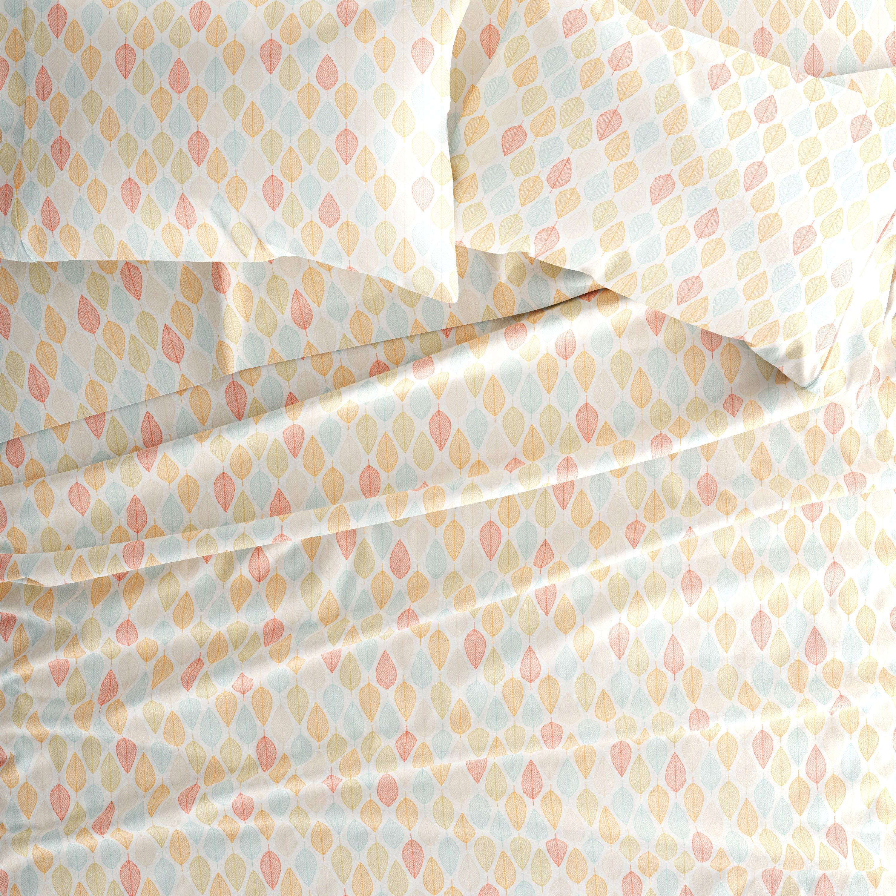 Fall Foliage 4-Piece Patterned Sheet Set