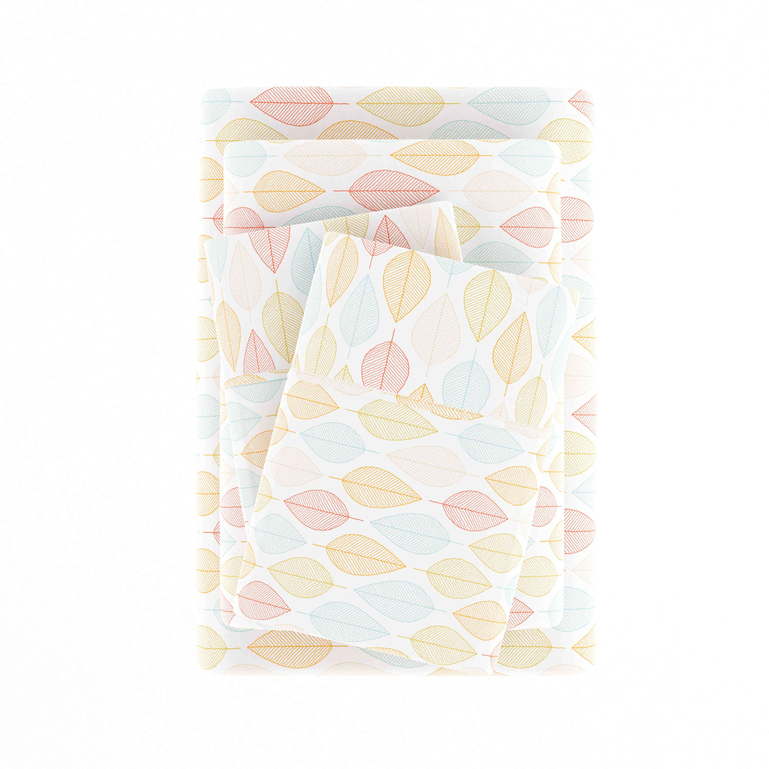 Fall Foliage 4-Piece Patterned Sheet Set