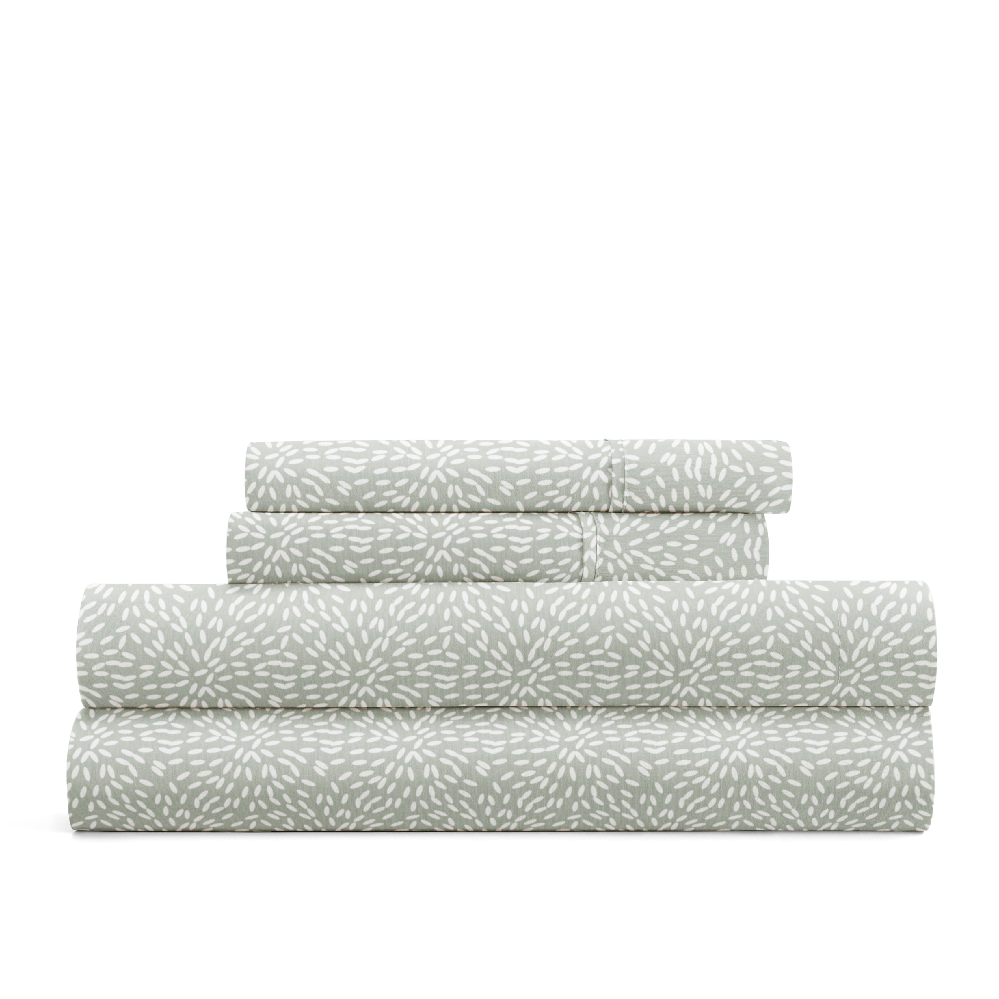 Modern Circles 4-Piece Patterned Sheet Set