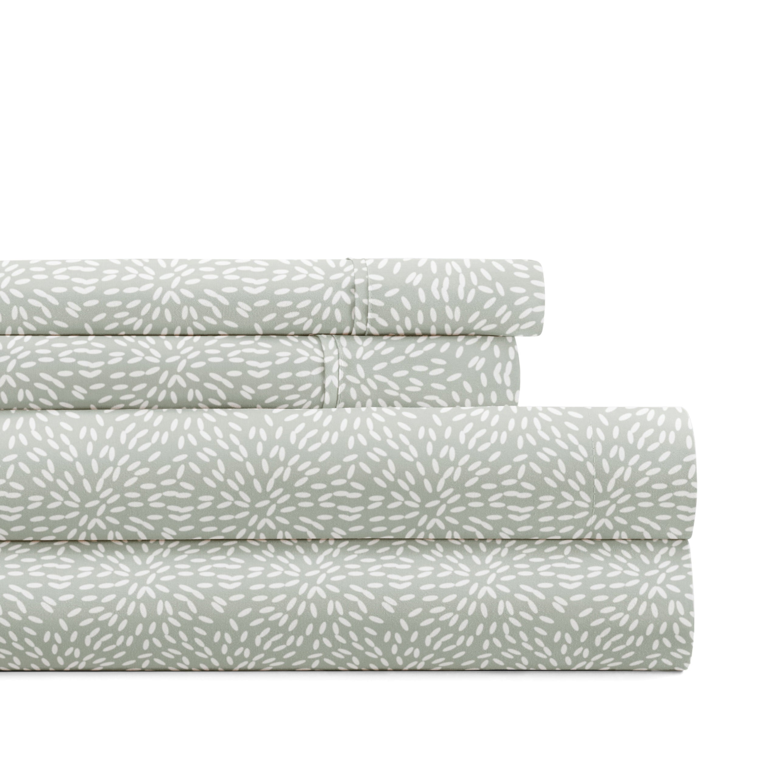 Modern Circles 4-Piece Patterned Sheet Set