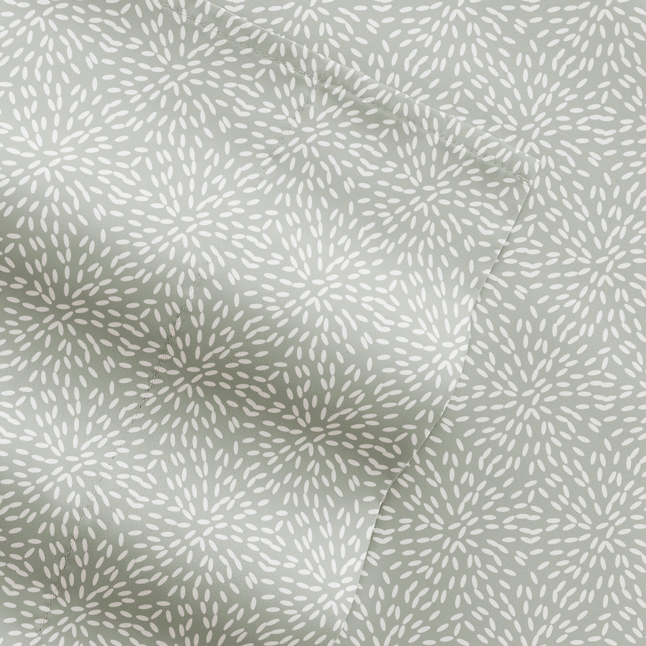 Modern Circles 4-Piece Patterned Sheet Set