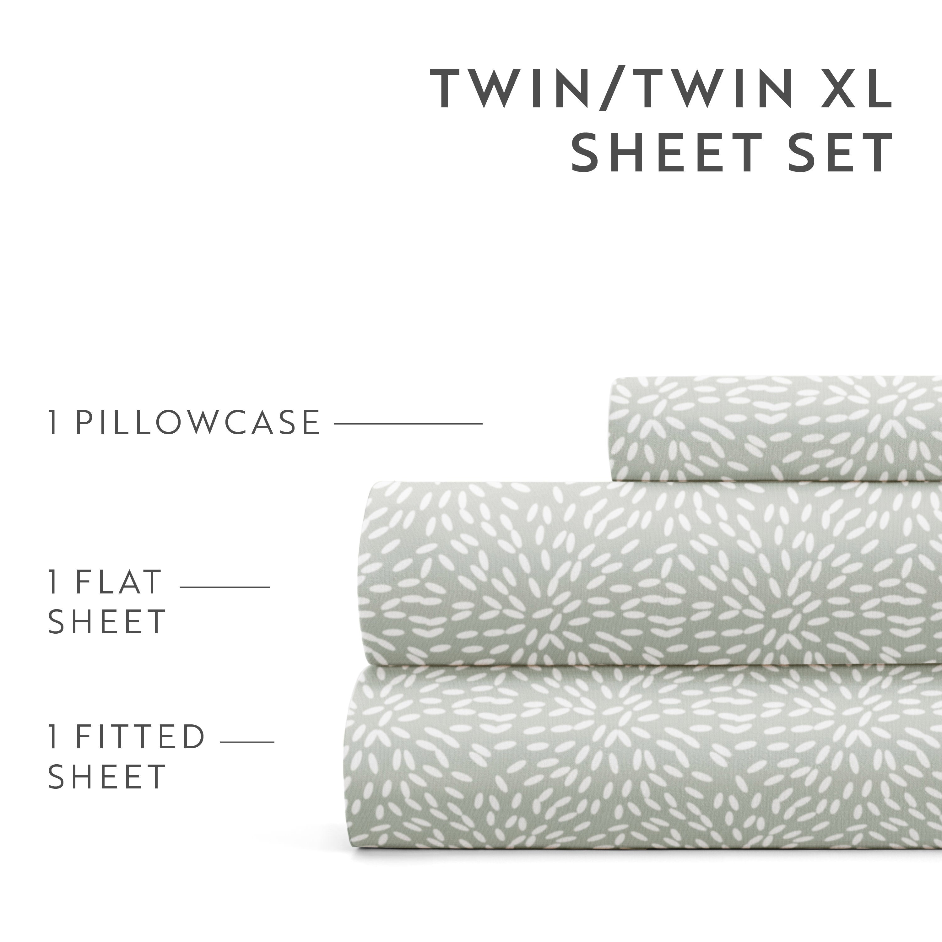 Modern Circles 4-Piece Patterned Sheet Set
