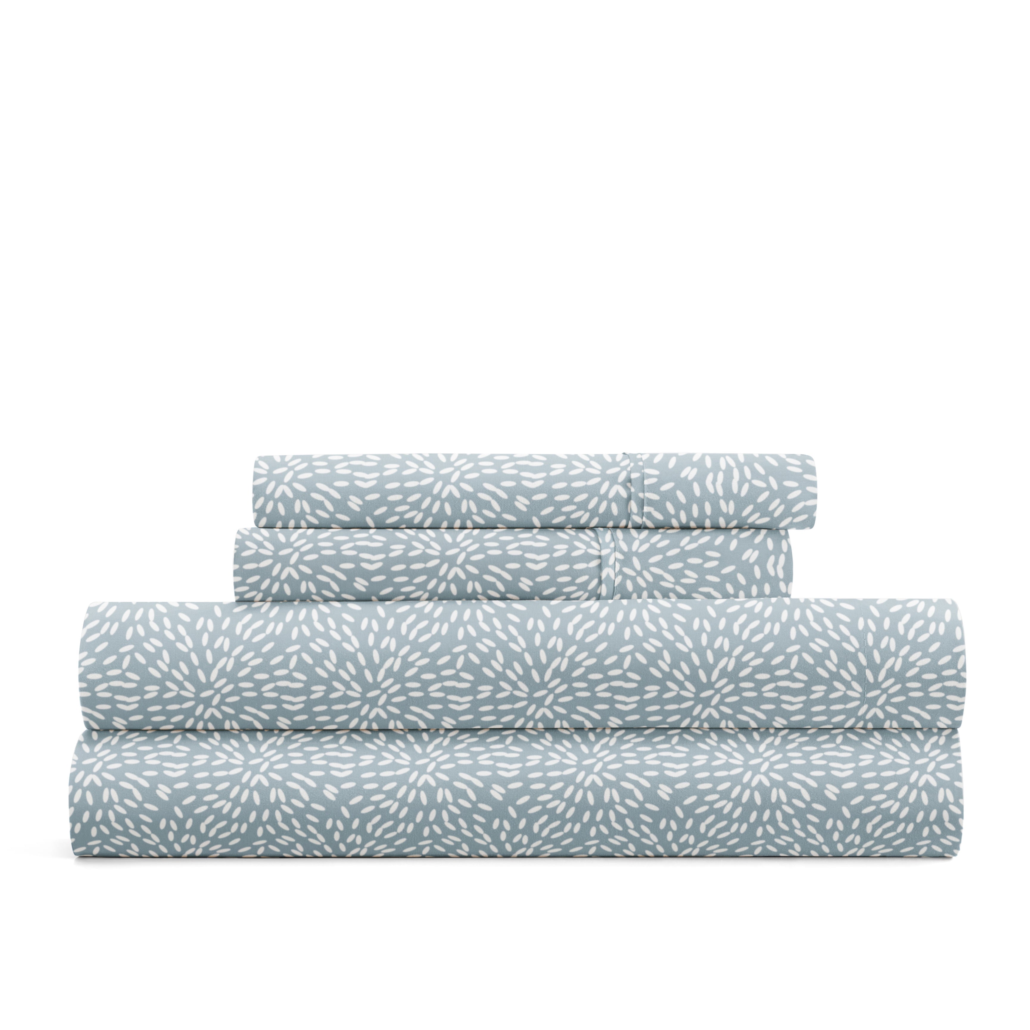 Modern Circles 4-Piece Patterned Sheet Set