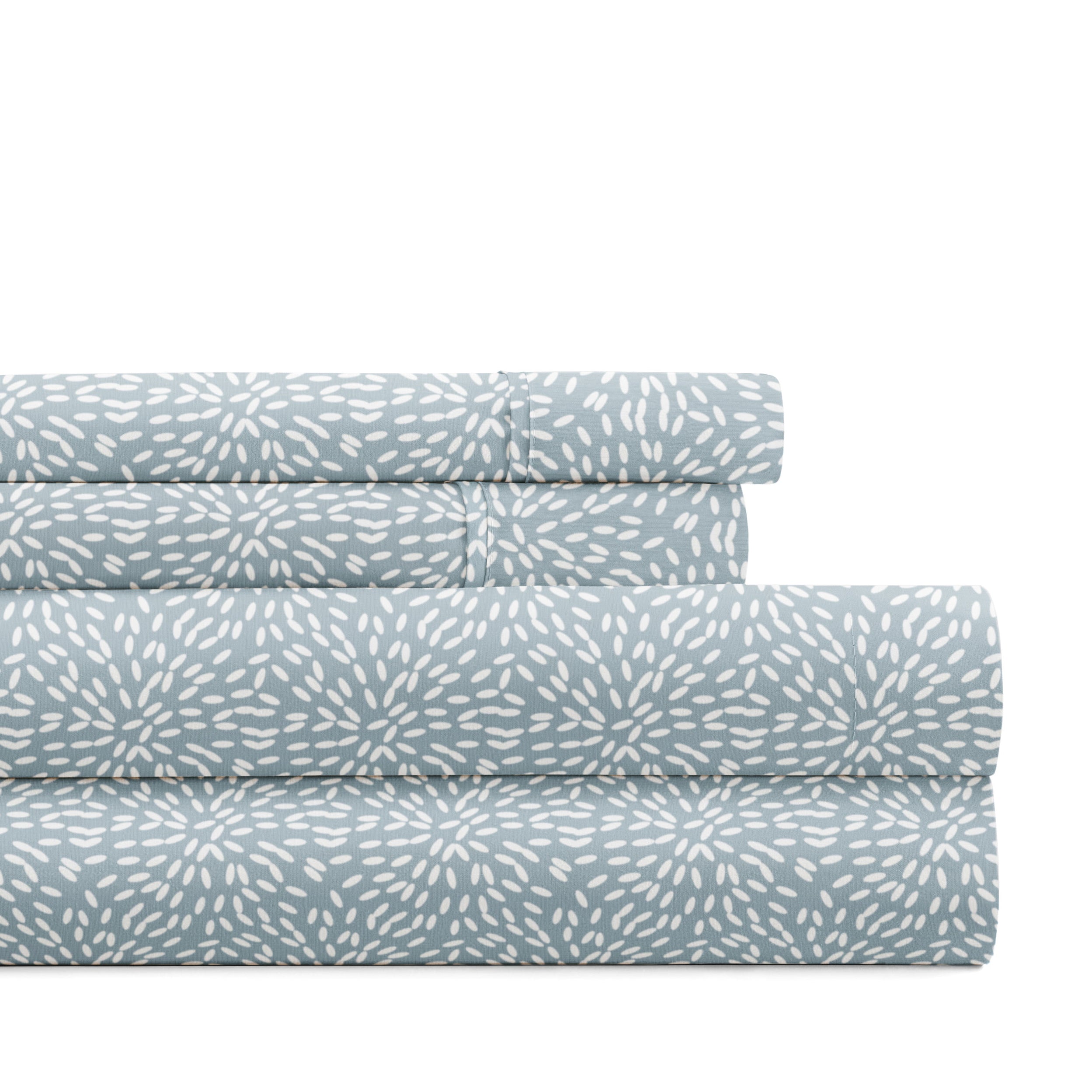 Modern Circles 4-Piece Patterned Sheet Set