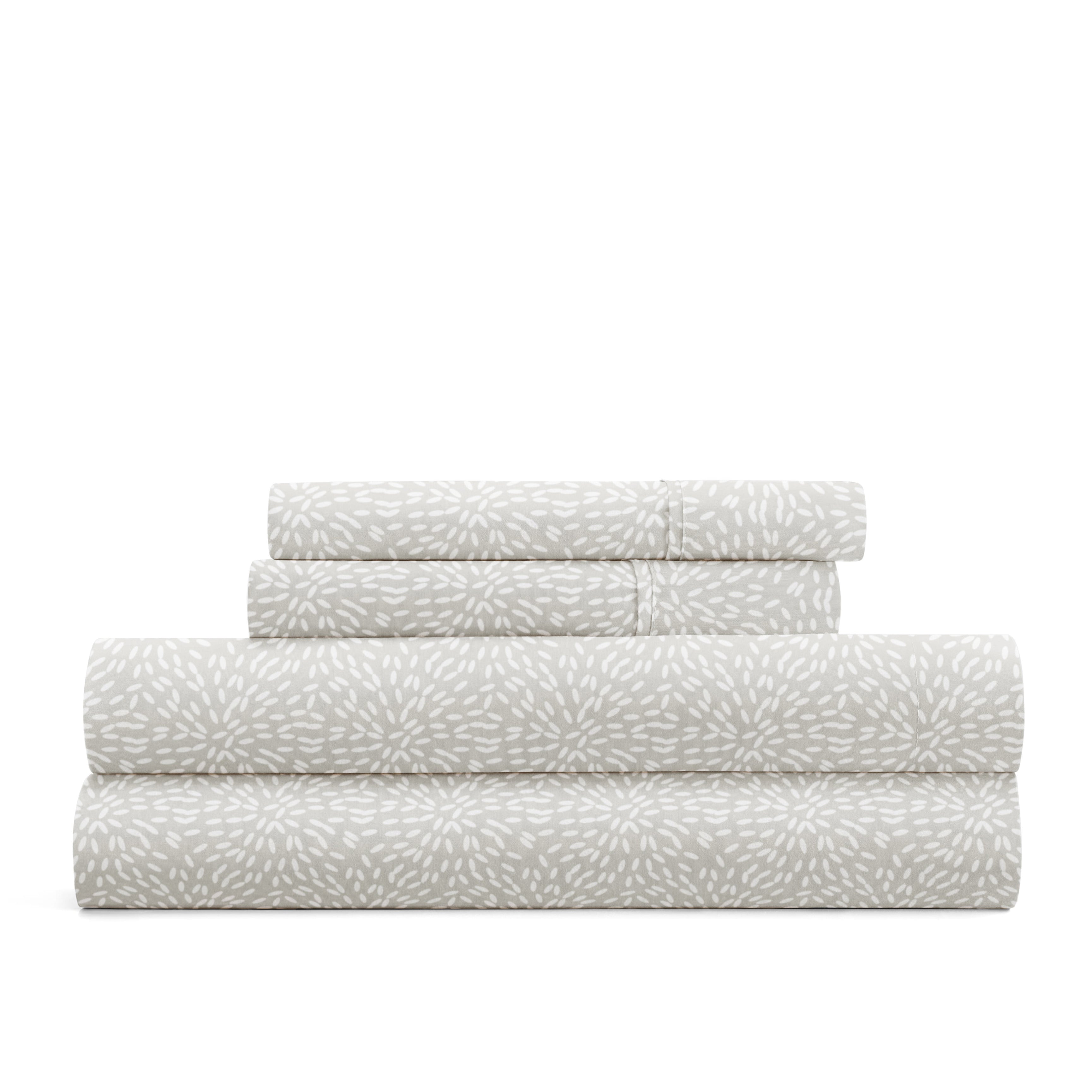 Modern Circles 4-Piece Patterned Sheet Set