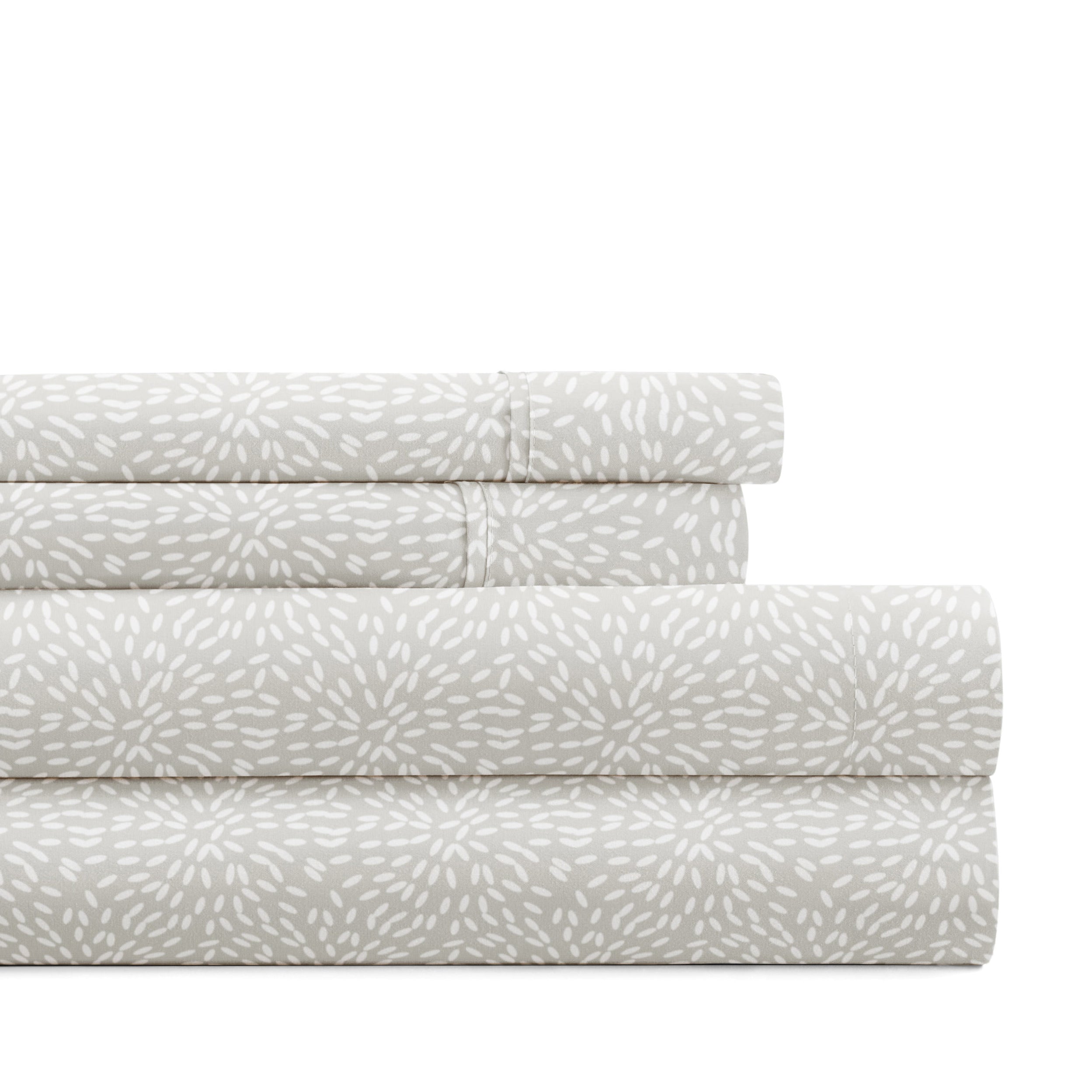 Modern Circles 4-Piece Patterned Sheet Set