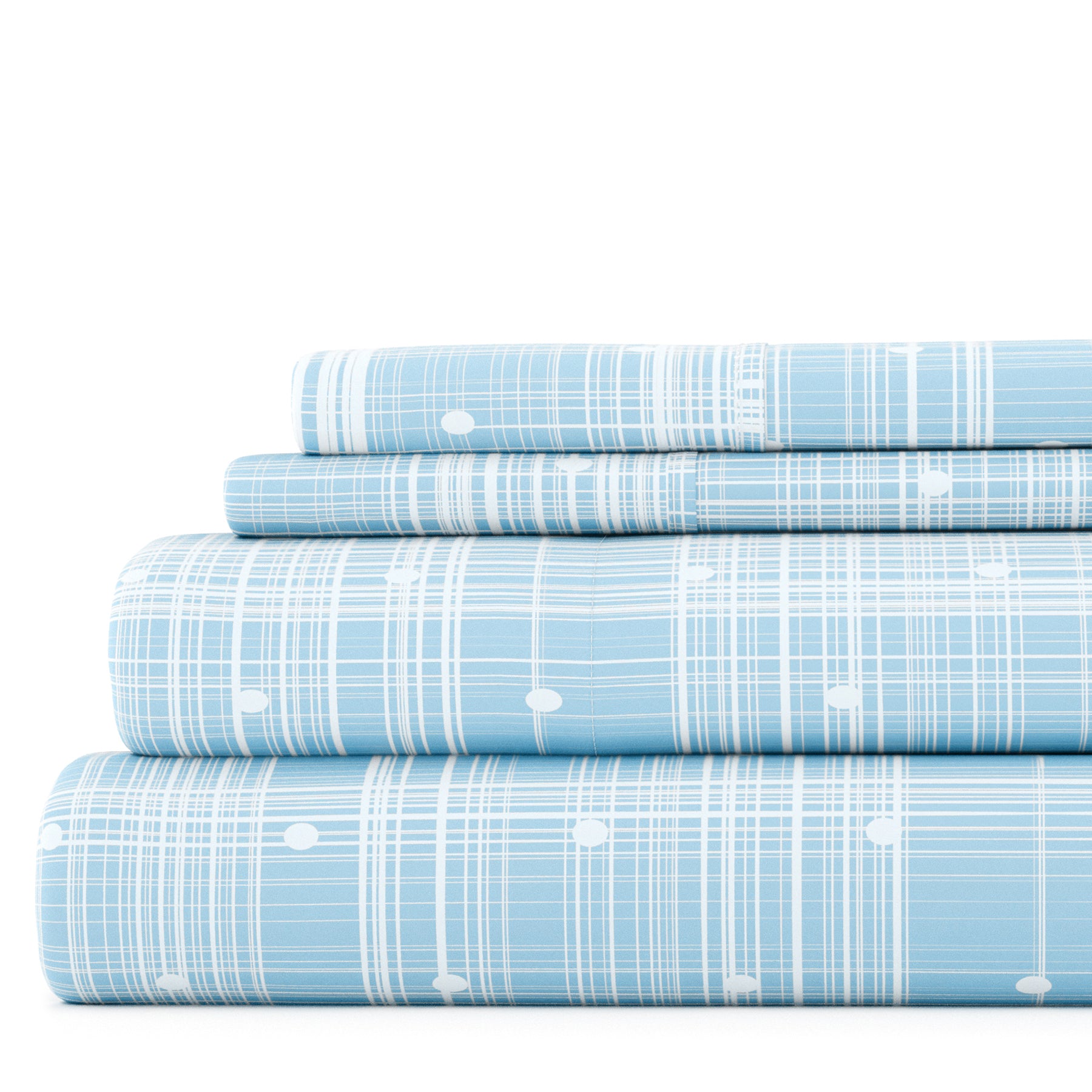 Polka Dot 4-Piece Patterned Sheet Set