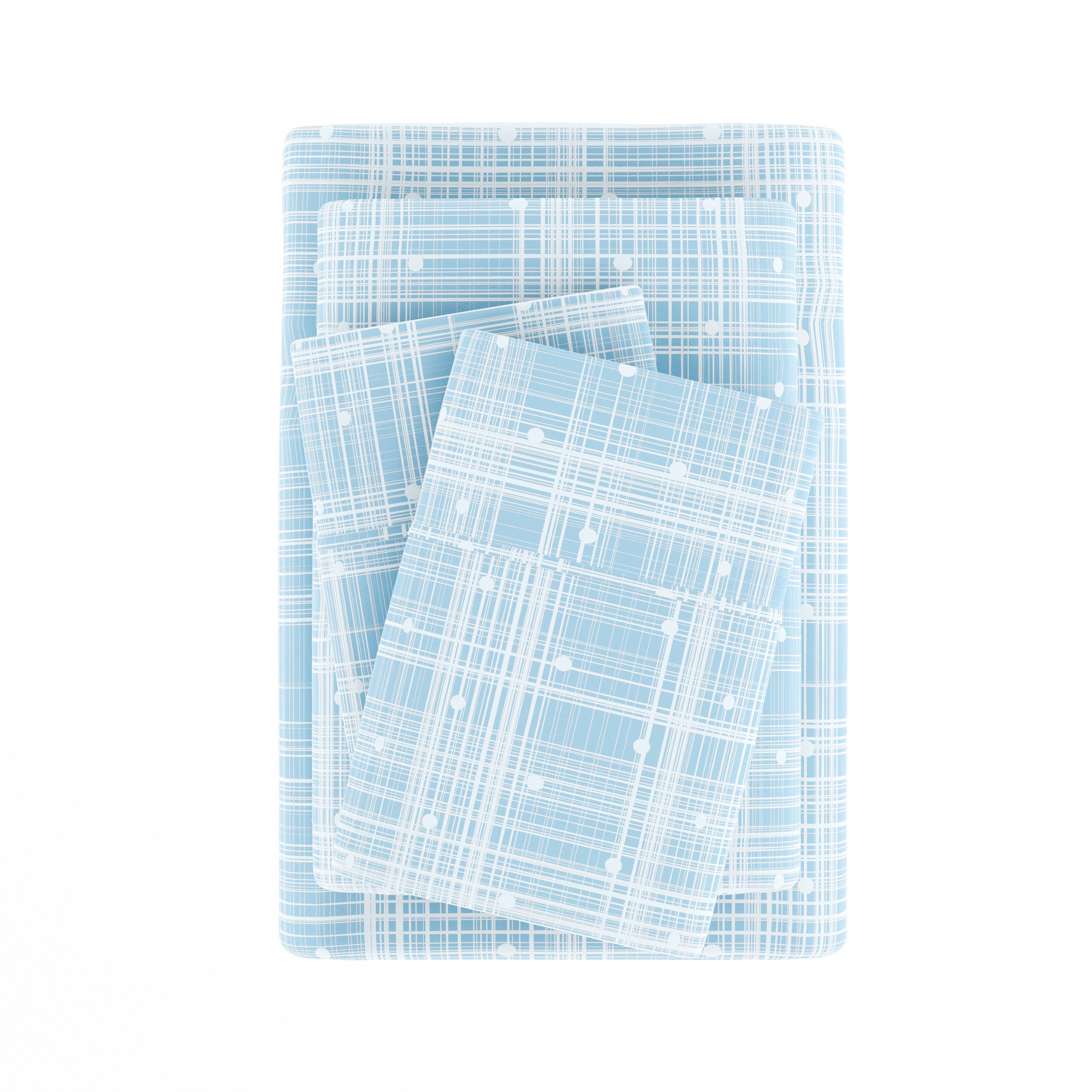 Polka Dot 4-Piece Patterned Sheet Set