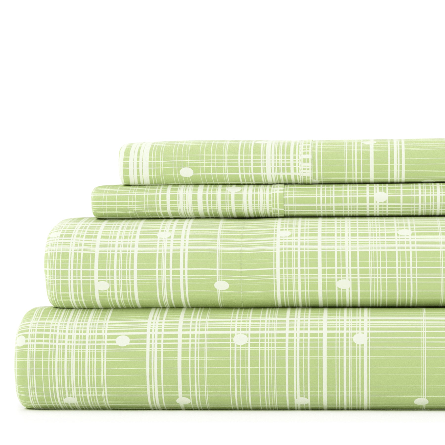 Polka Dot 4-Piece Patterned Sheet Set