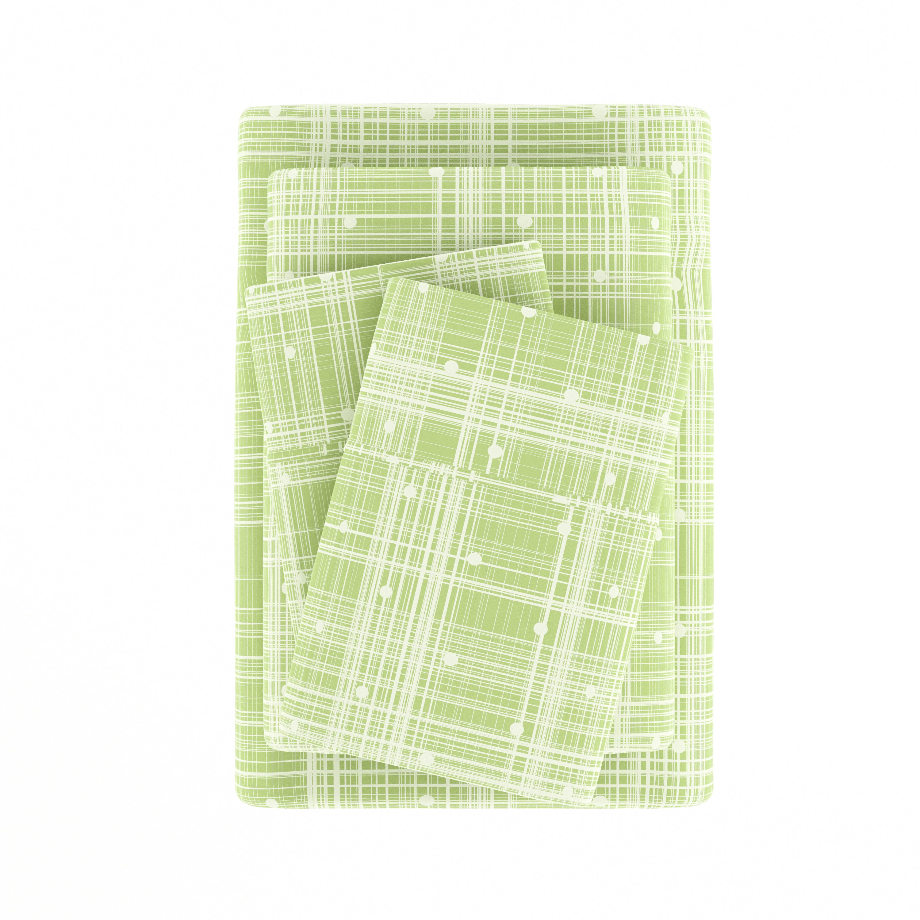 Polka Dot 4-Piece Patterned Sheet Set