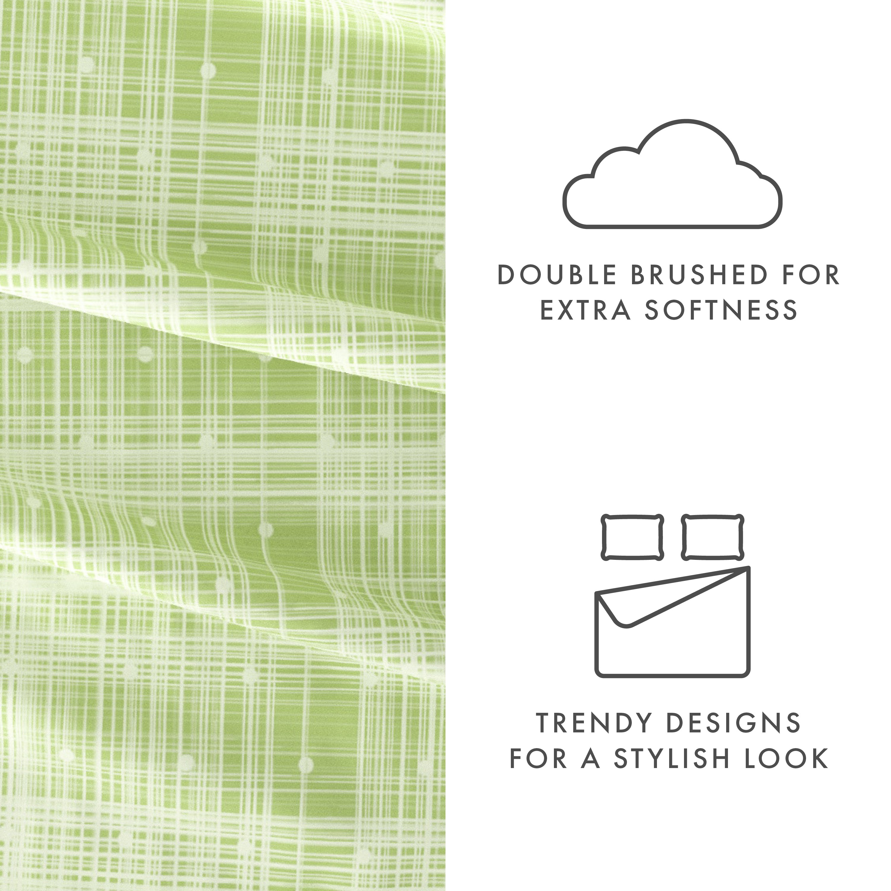 Polka Dot 4-Piece Patterned Sheet Set