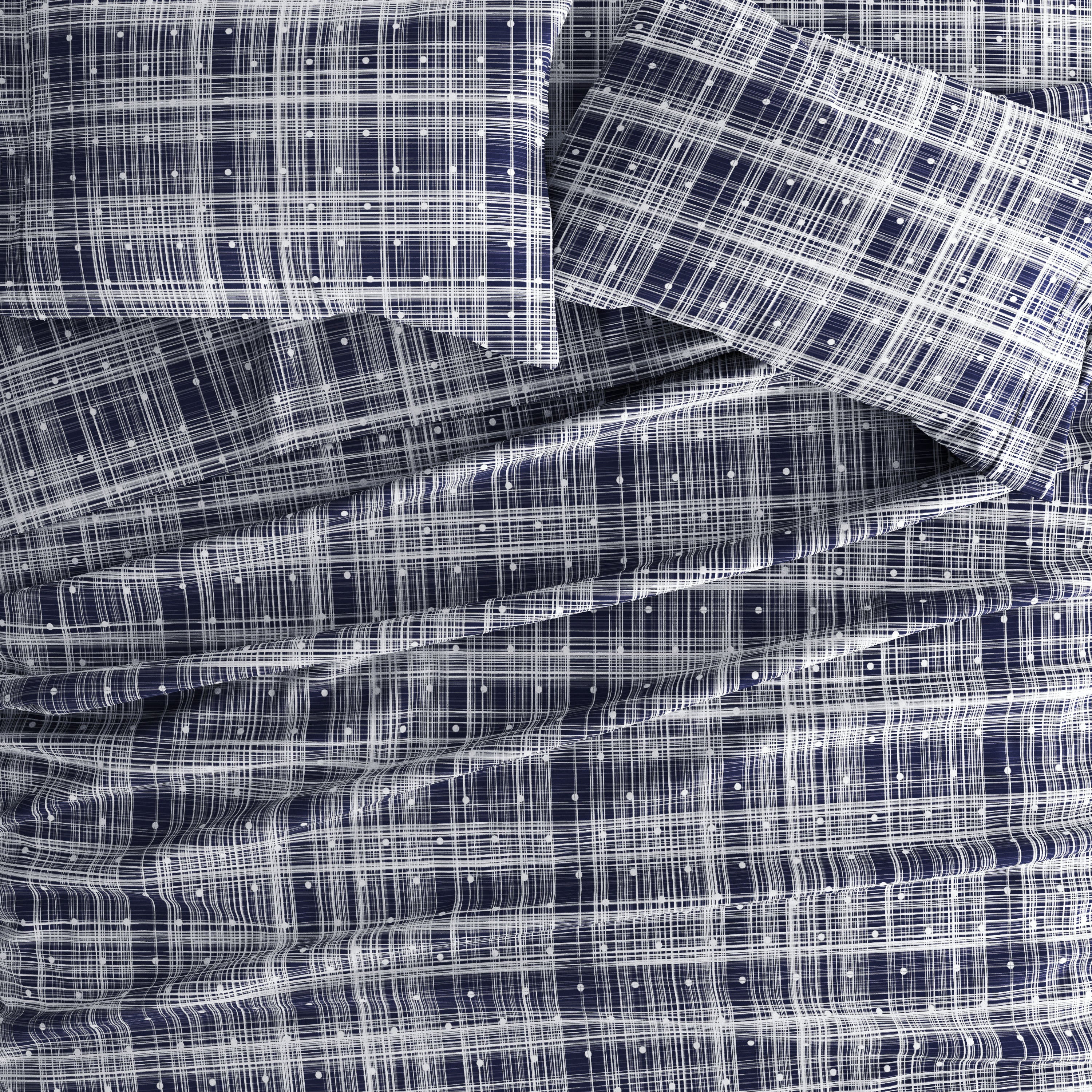 Polka Dot 4-Piece Patterned Sheet Set