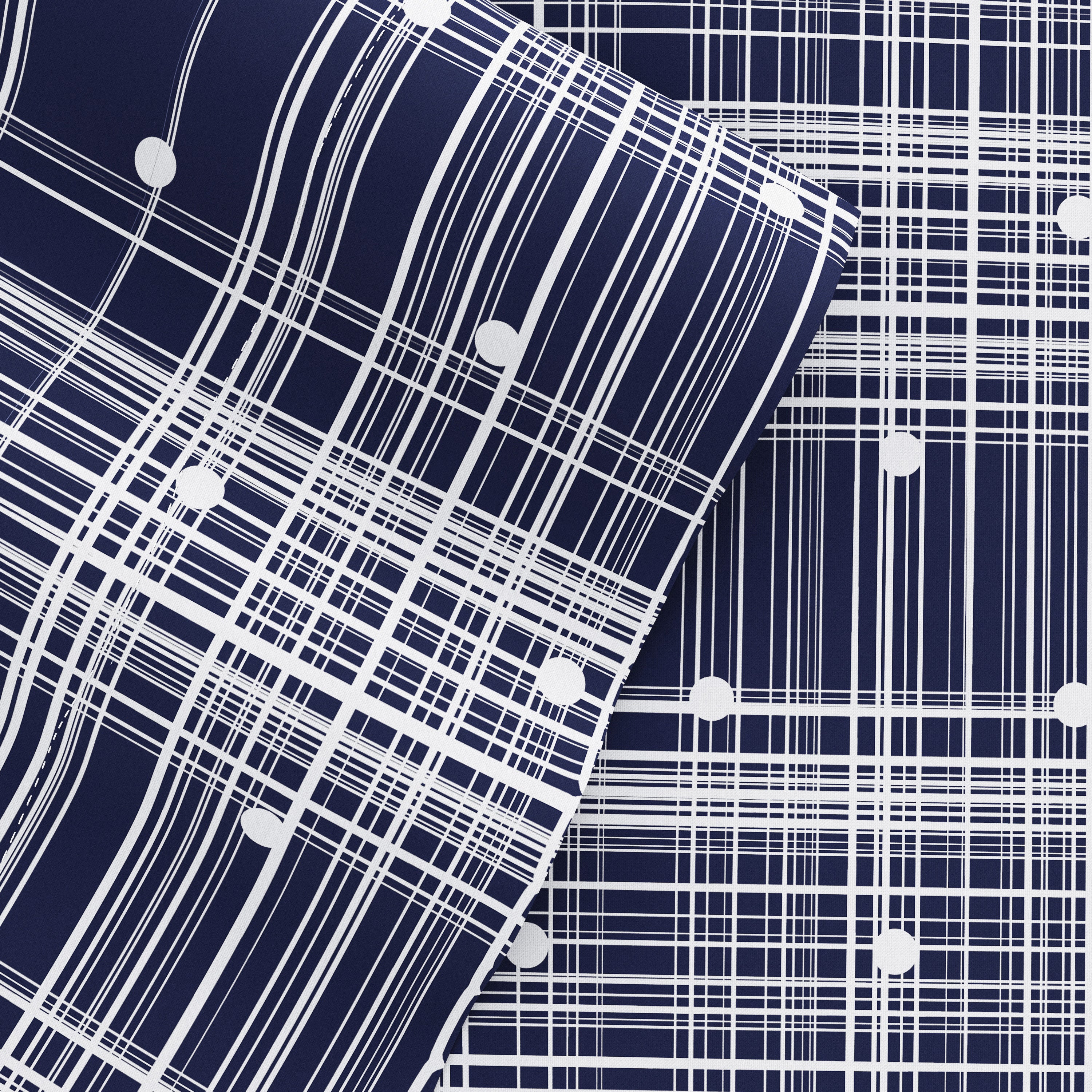 Polka Dot 4-Piece Patterned Sheet Set