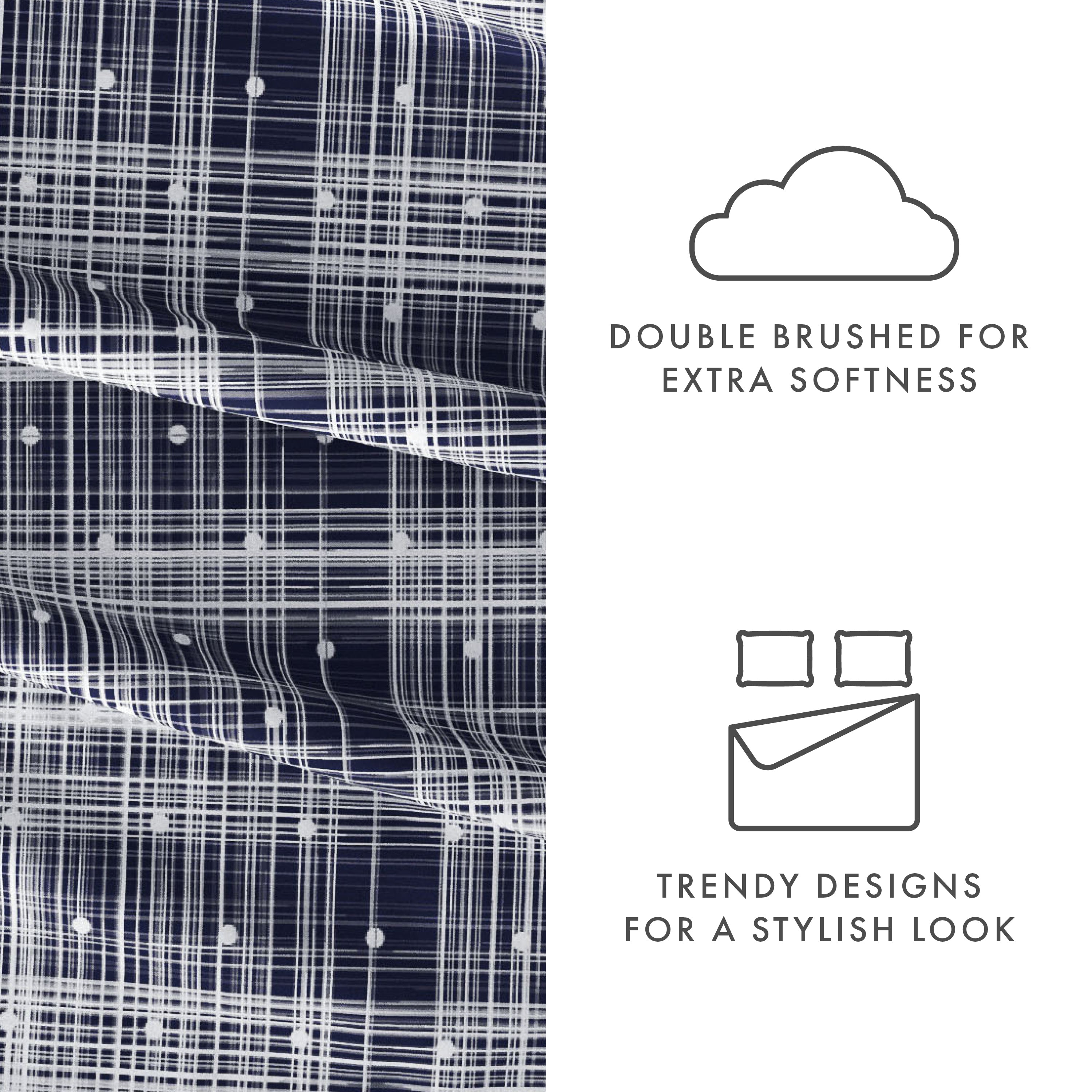 Polka Dot 4-Piece Patterned Sheet Set