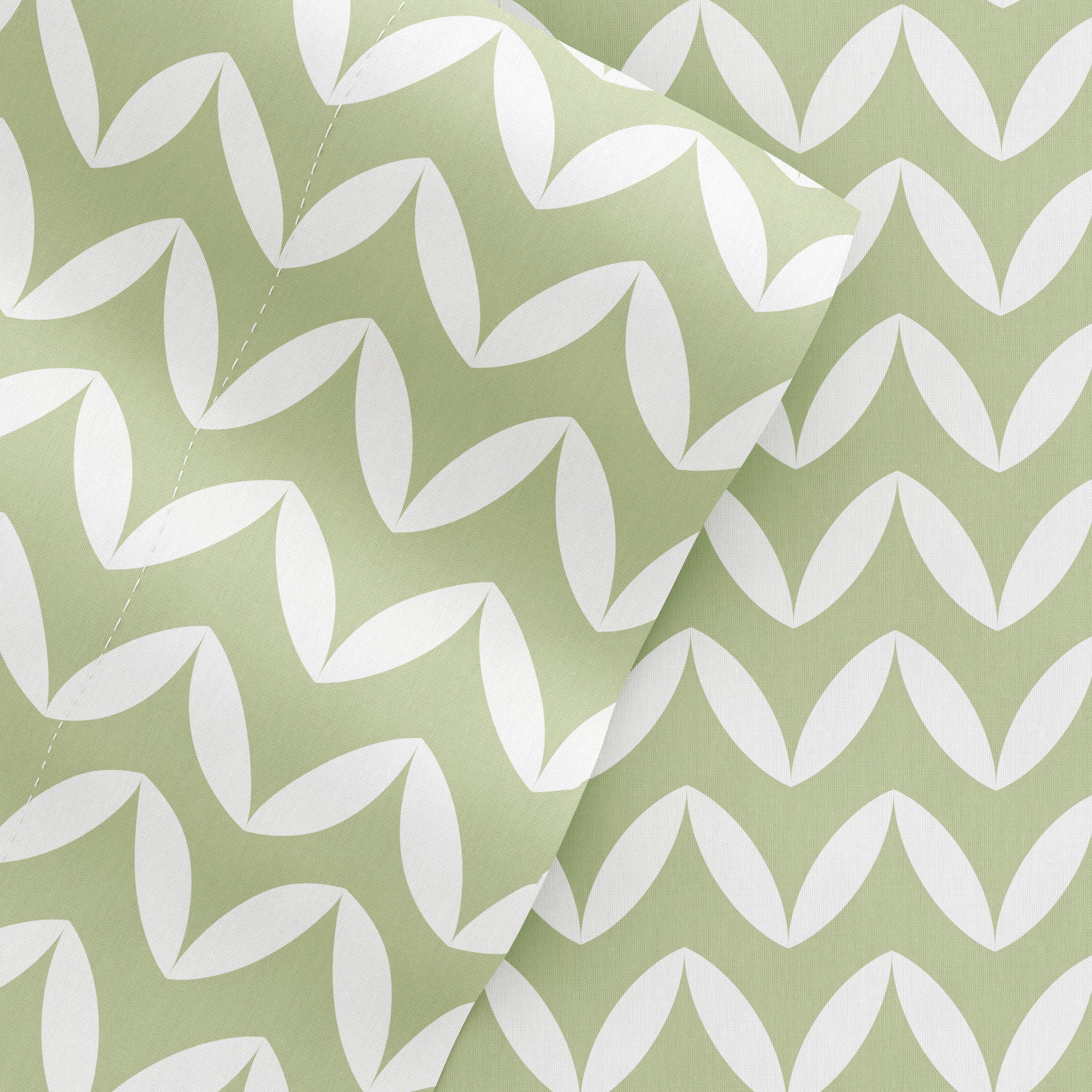Puffed Chevron 4-Piece Patterned Sheet Set
