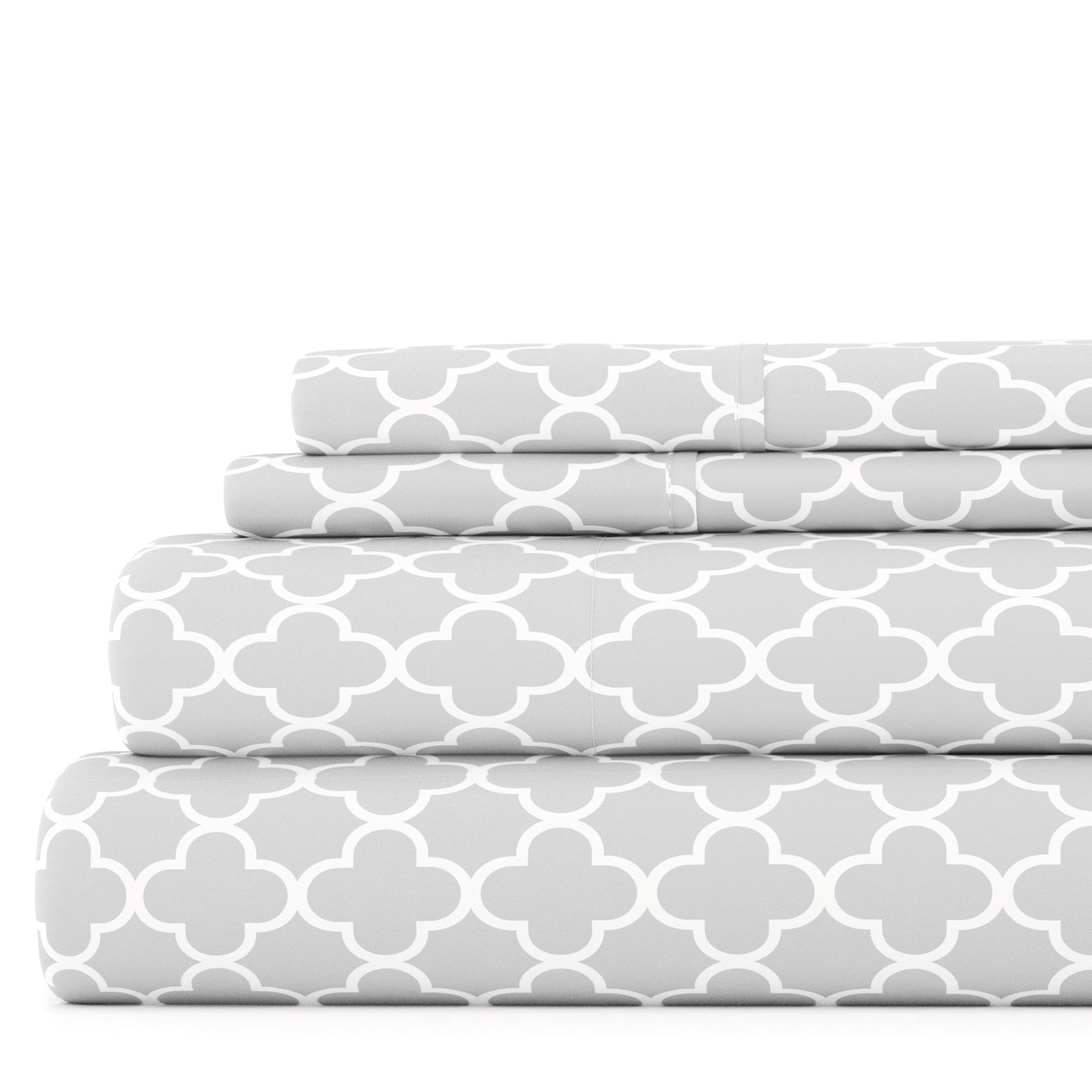 Quatrefoil 4-Piece Patterned Sheet Set
