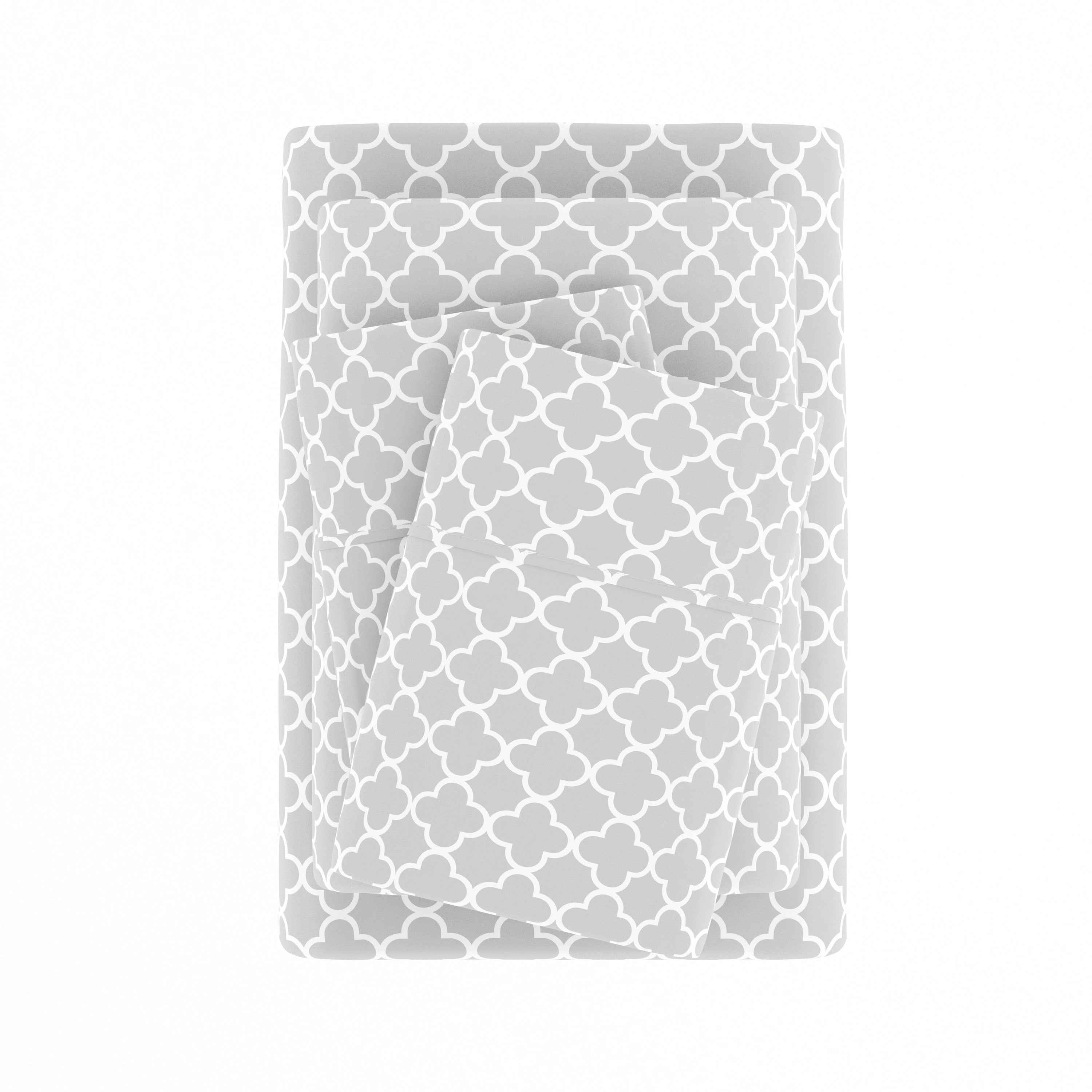 Quatrefoil 4-Piece Patterned Sheet Set